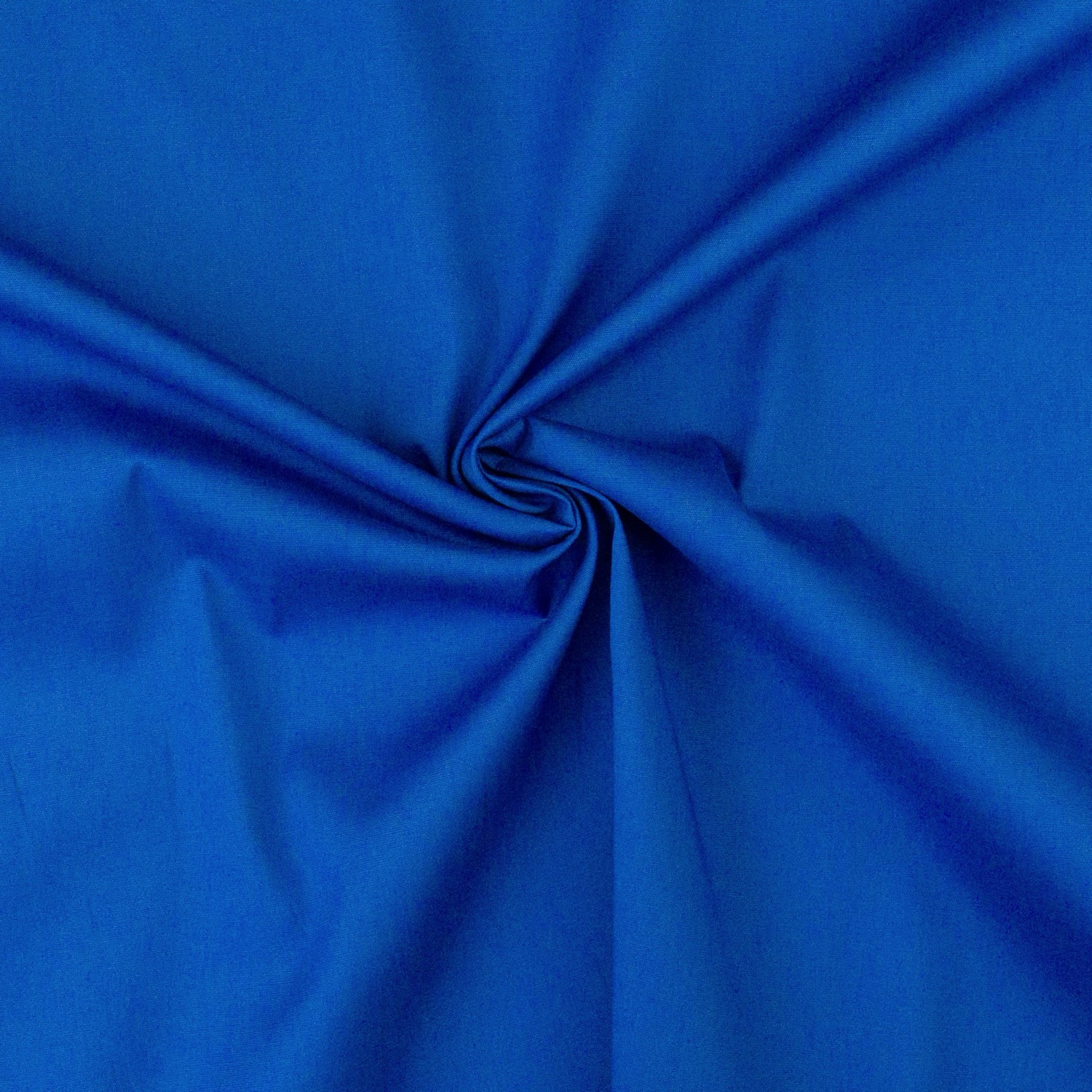 elastischer Baumwollstoff, Popeline, blau, uni