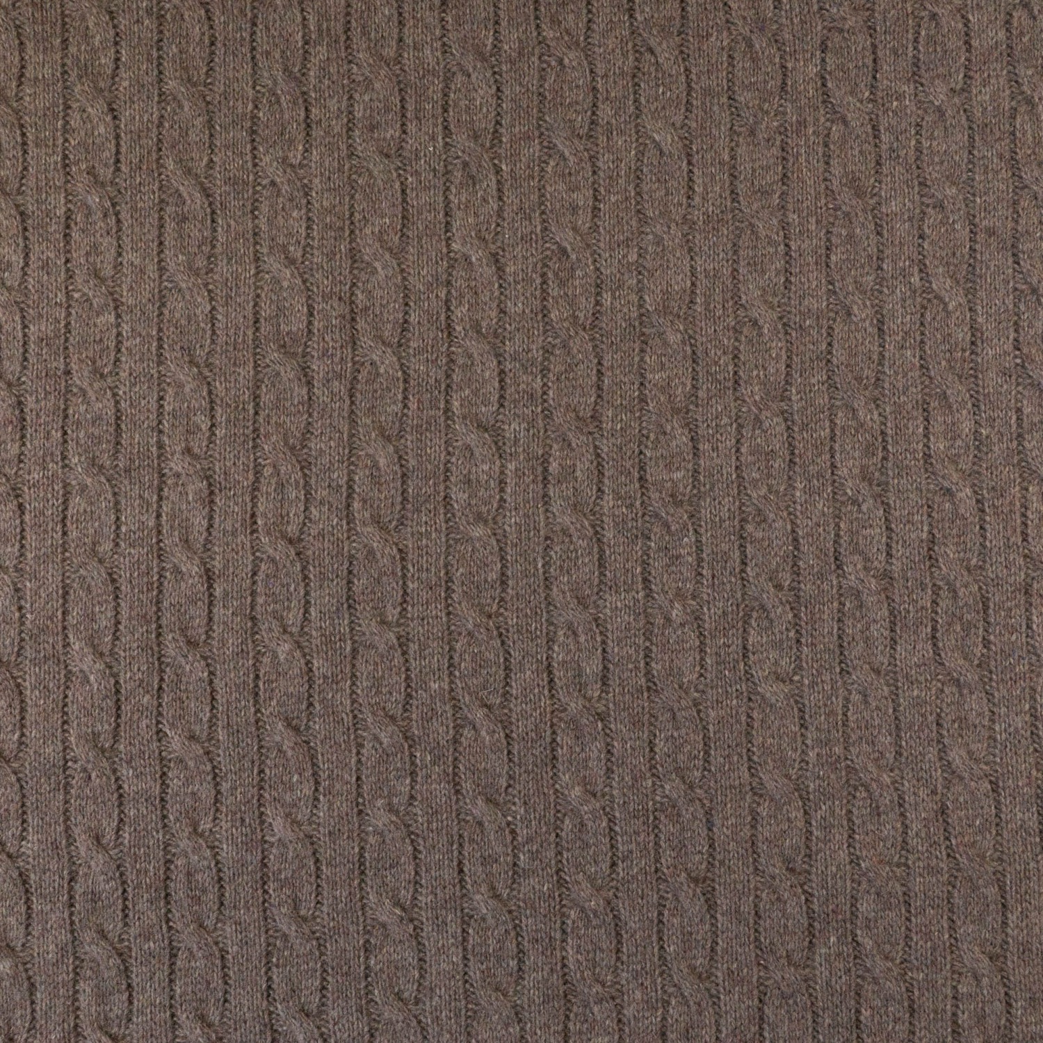 Wollstoff, Strickstoff, braun, grafisch gemustert, uni – Bild 5