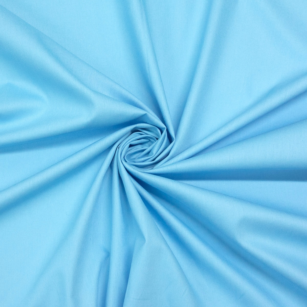 Baumwollstoff, Cretonne, hellblau, uni