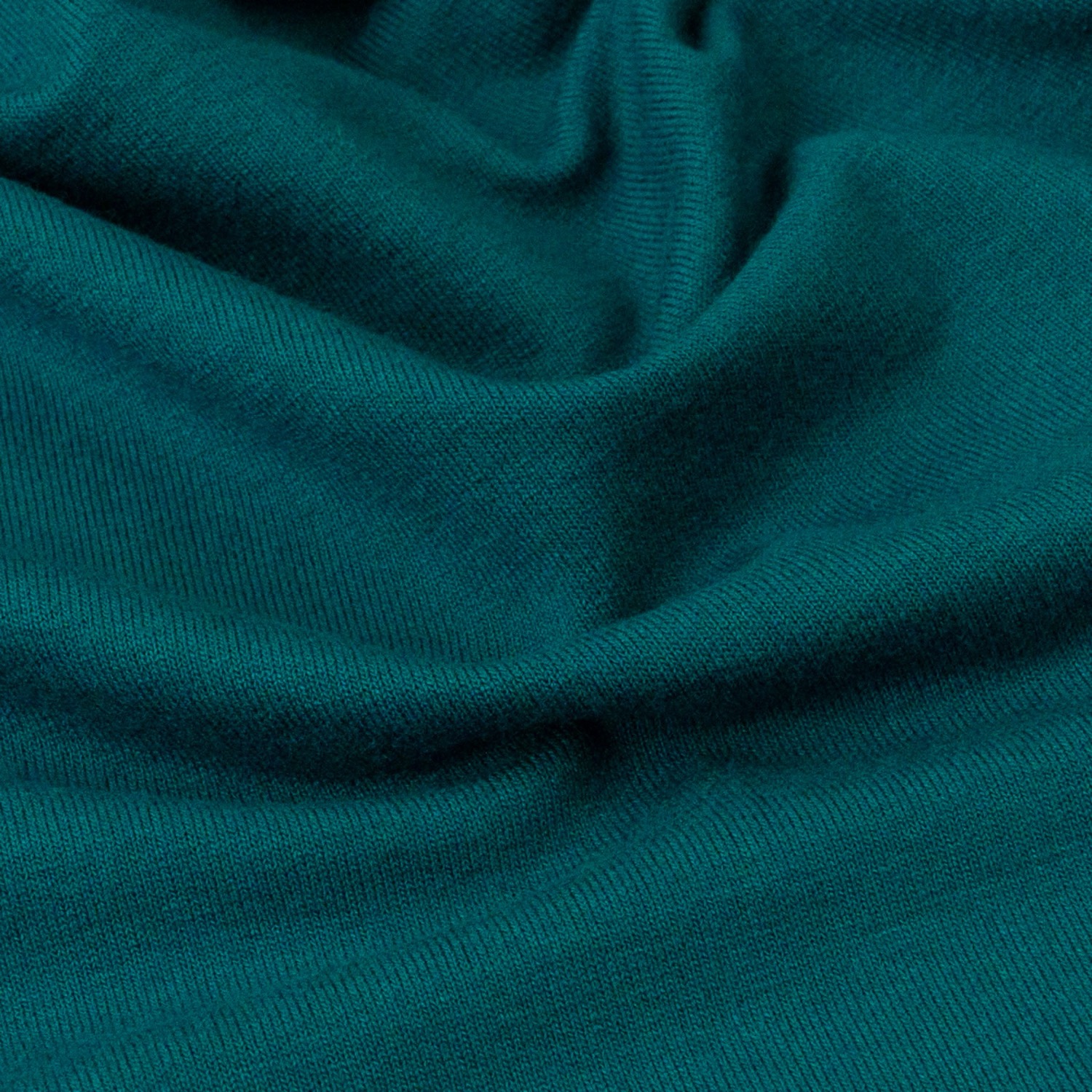 Viskosejersey, petrol, uni – Bild 3