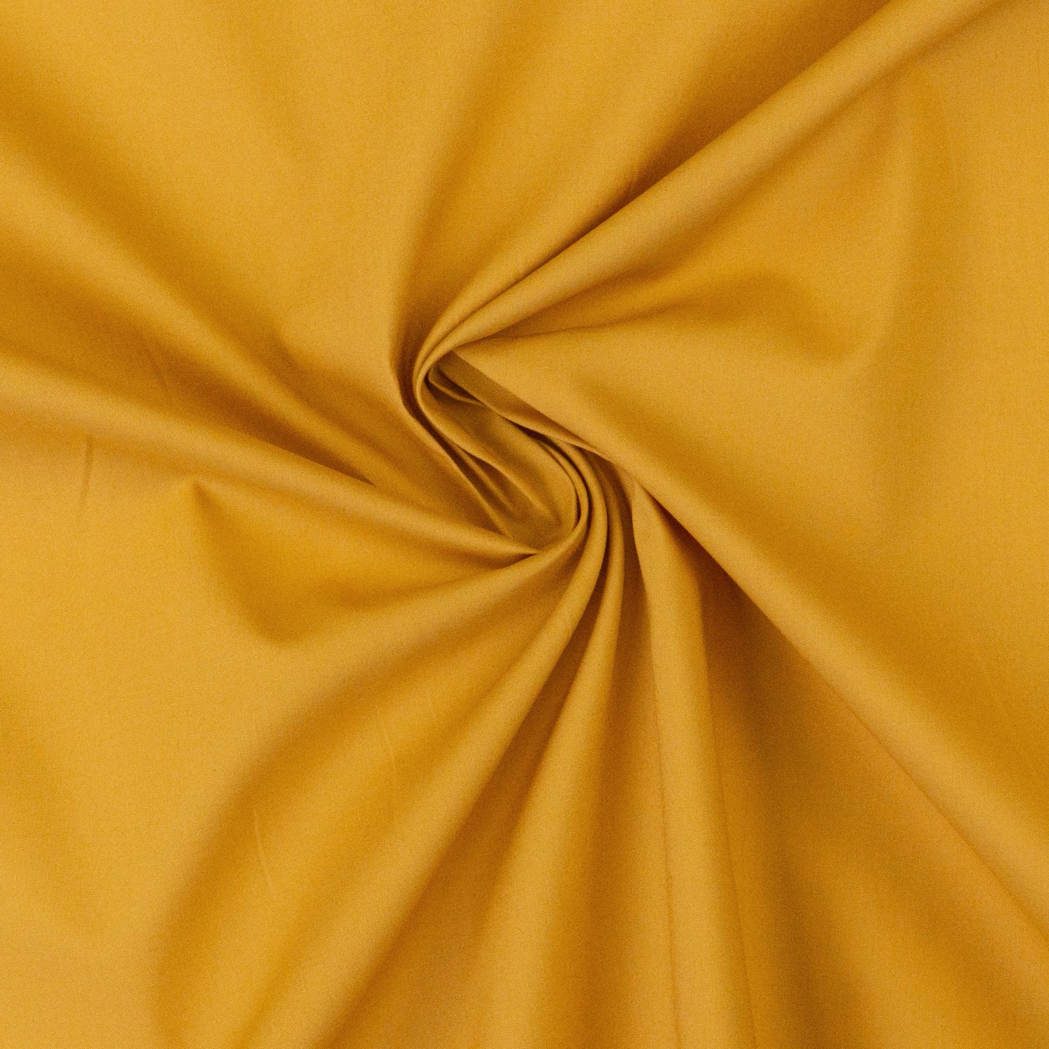 Baumwollstoff, Popeline, curry, uni