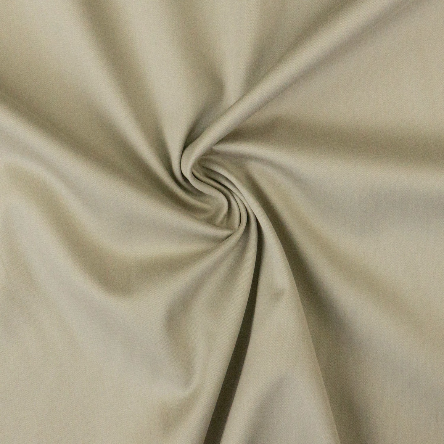 Leichter Baumwollstoff, Satin, beigegrau, uni