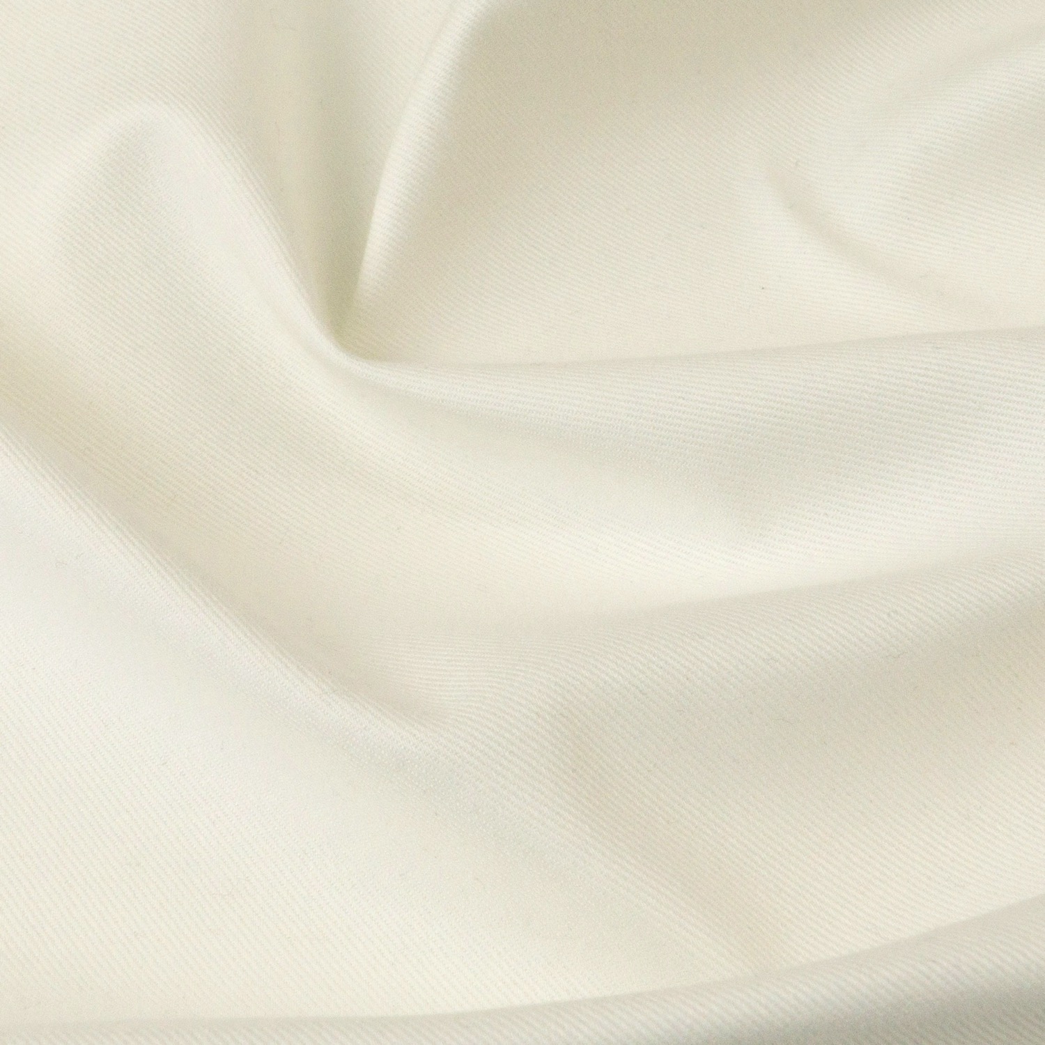 elastischer Baumwollstoff, Köper, offwhite, uni – Bild 3