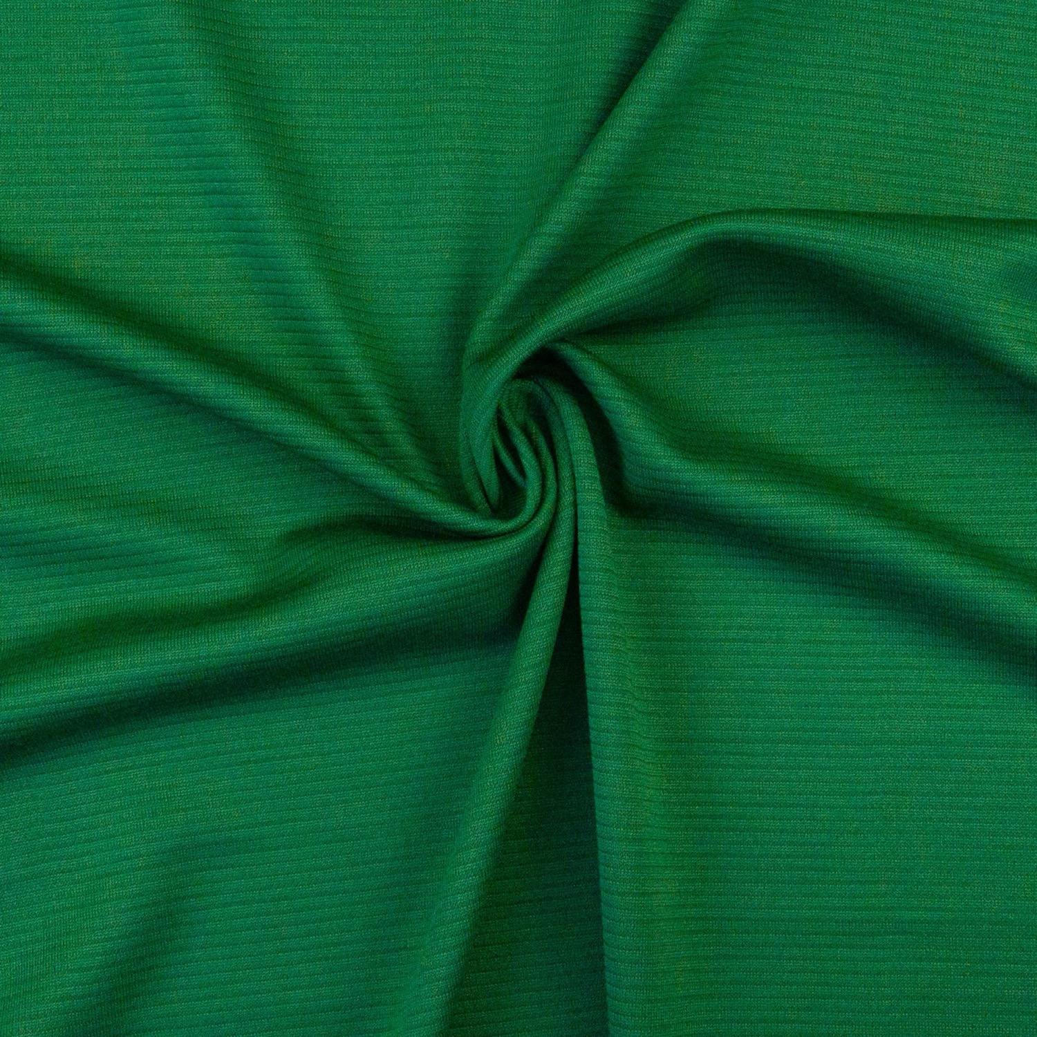 Interlock, grün, Streifen, uni