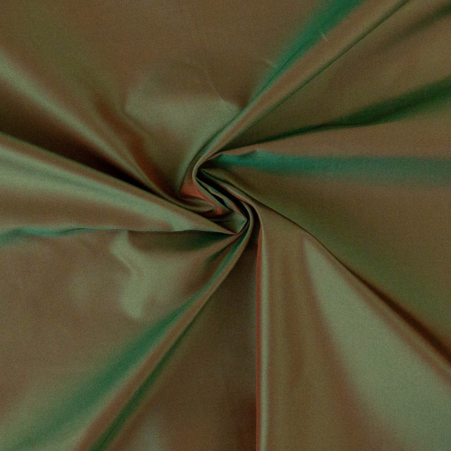 Seidenstoff, Taft, grün, rost, changierend