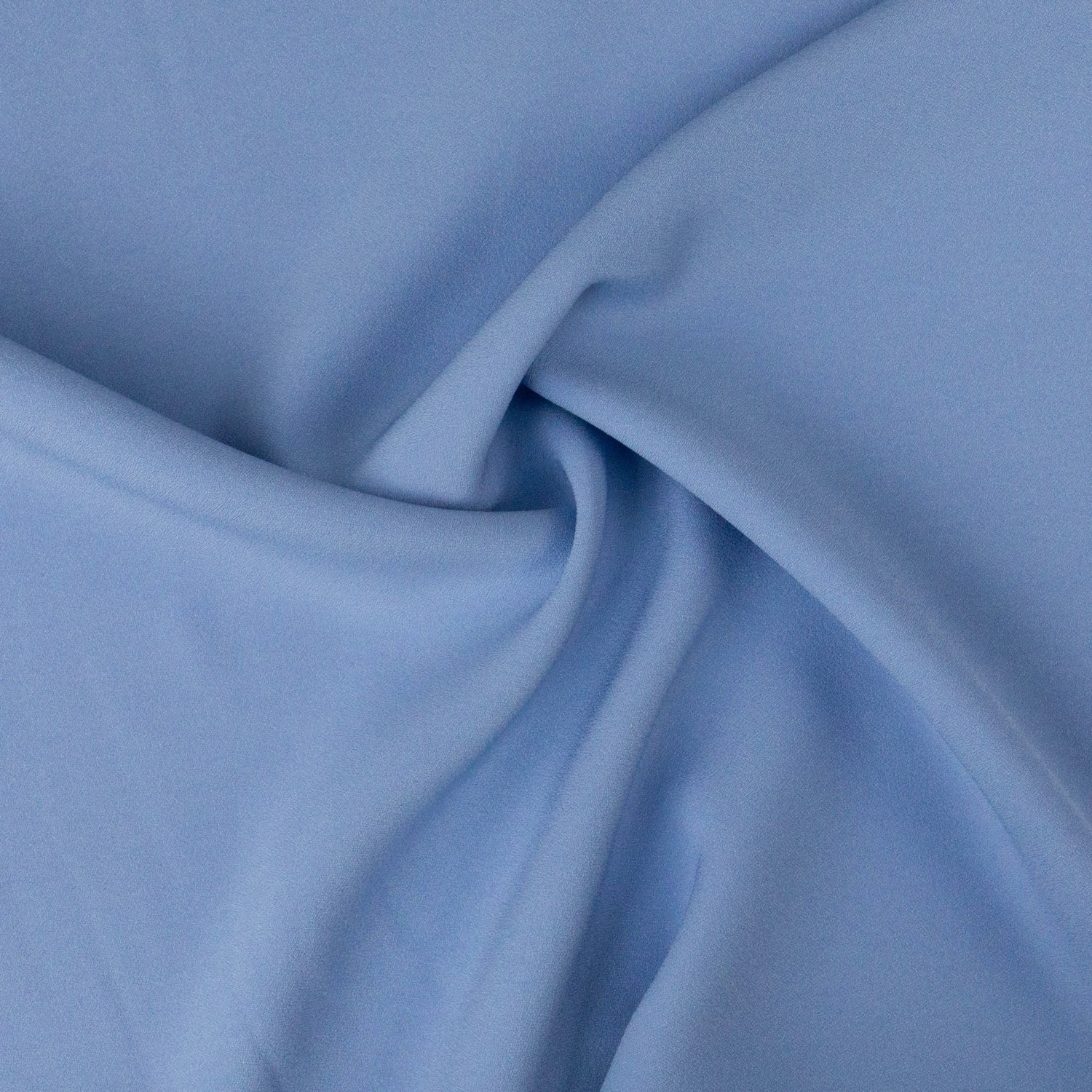 Viskosestoff, Crêpe, mittelblau, uni