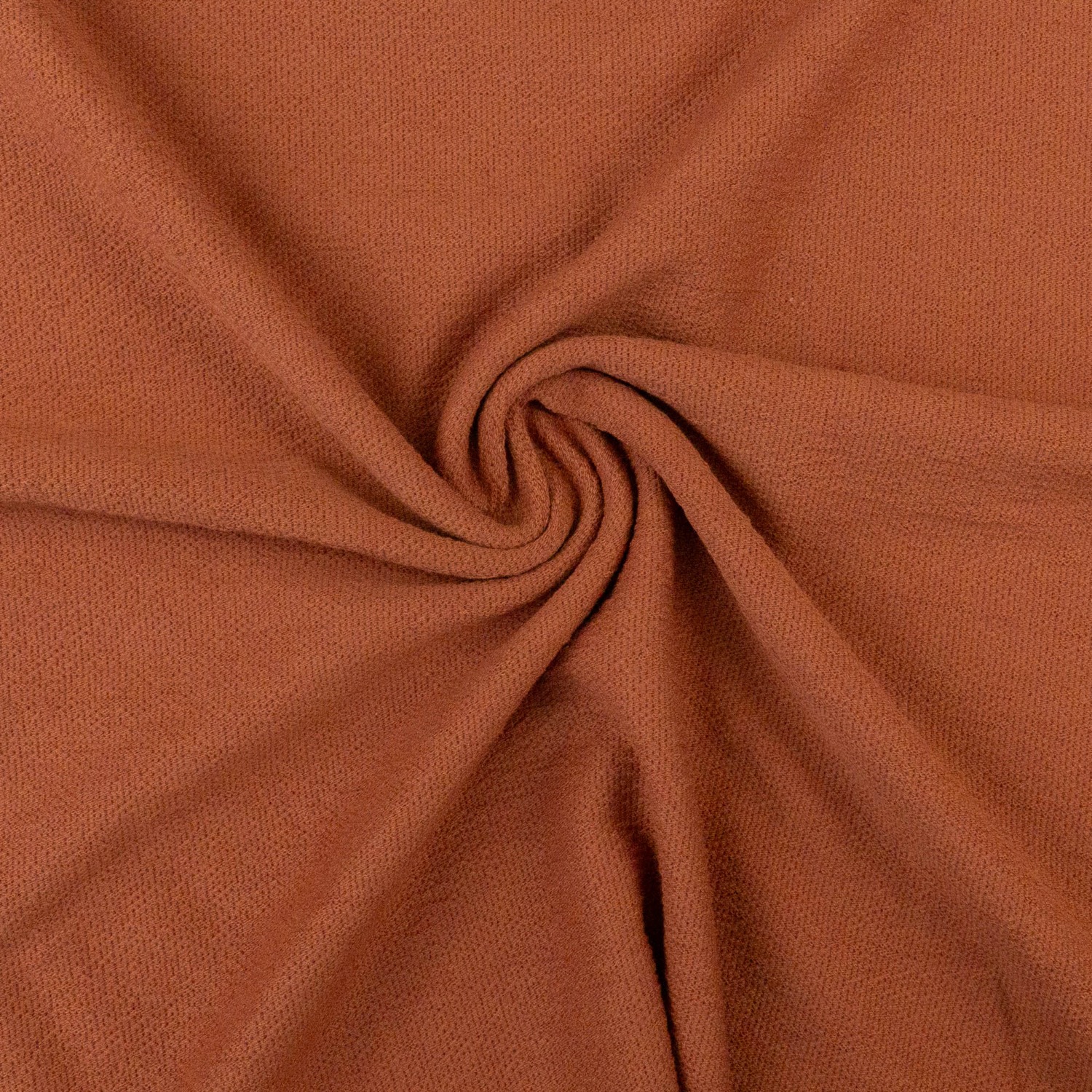 Elastischer French Terry, Crêpe, rost, uni, Webstruktur