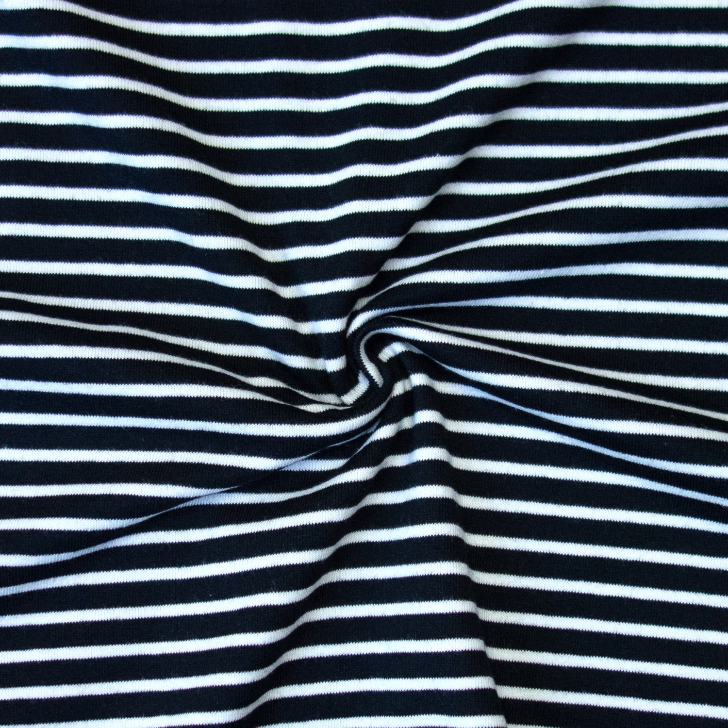 Baumwolljersey, schwarz/weiß, Streifen