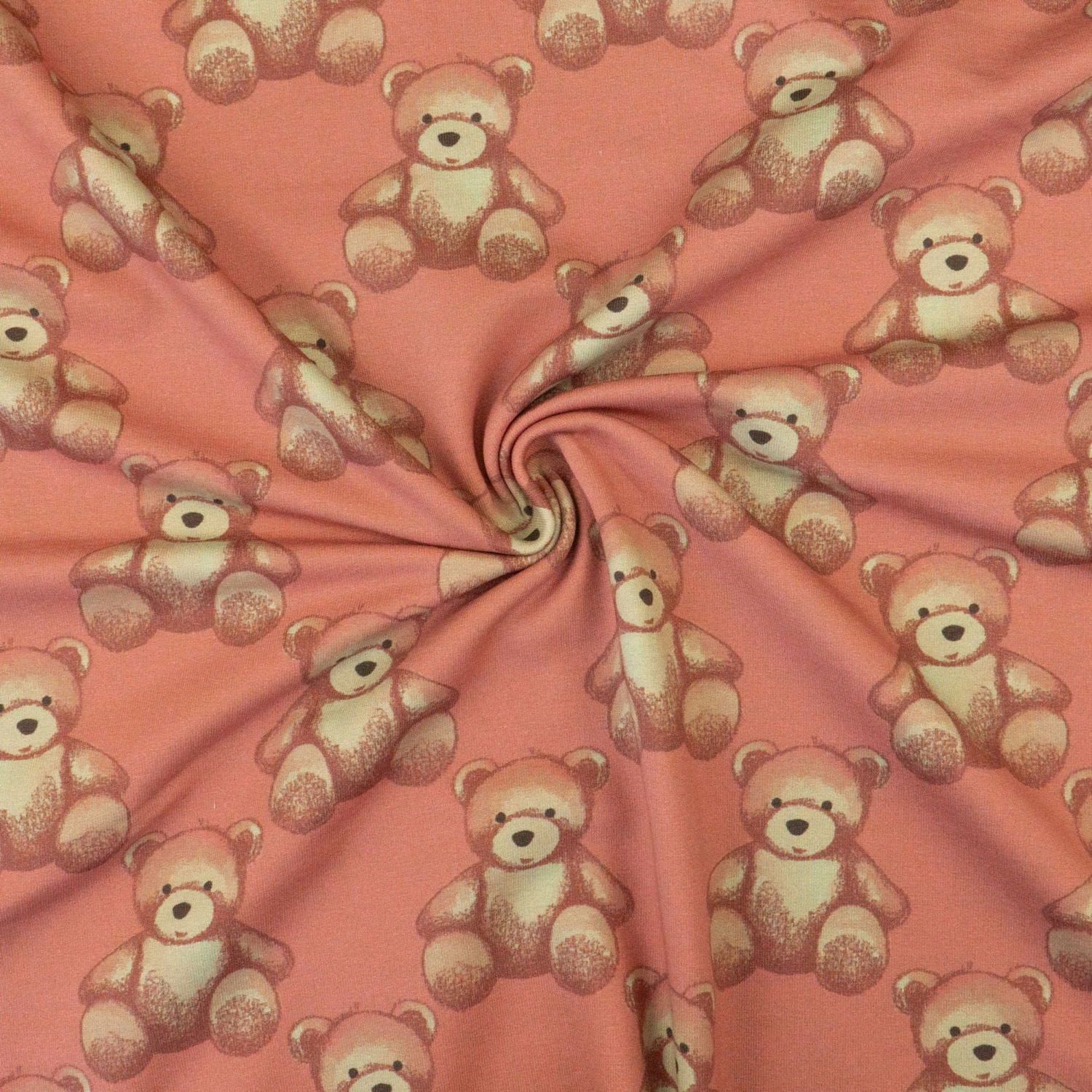 French Terry, rosa dunkel, Kindermotive - Tiere