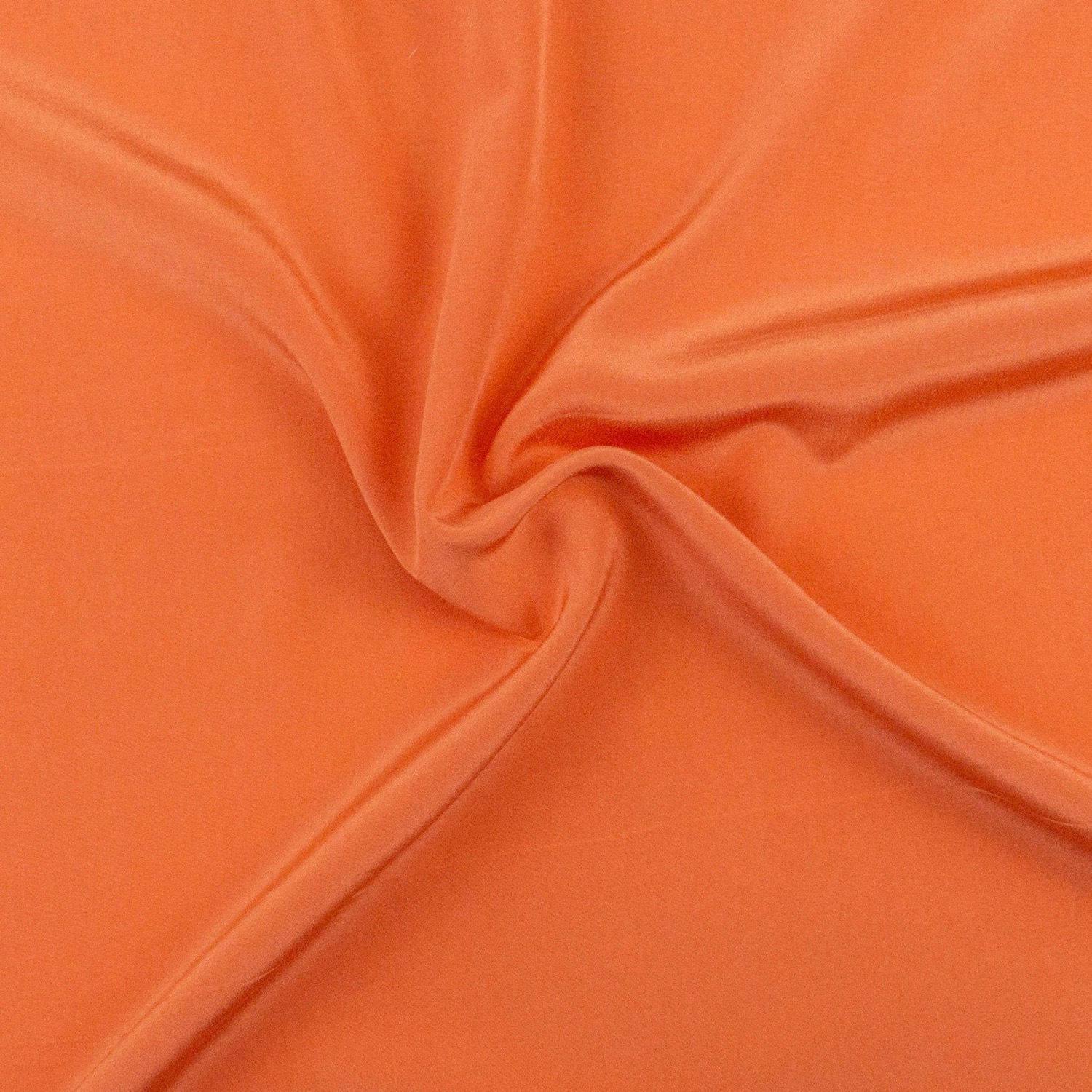 Seidenstoff, Crêpe, apricot, uni