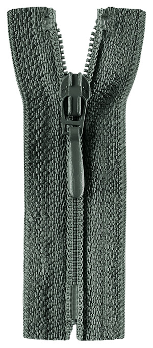 Reißverschluss nicht teilbar, Kunststoffspirale, hellgrau, 30 cm