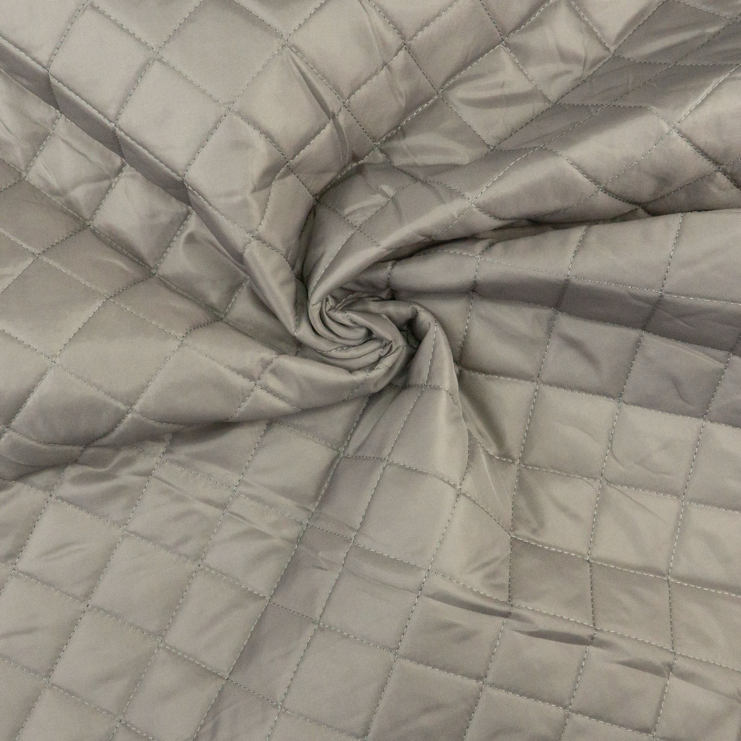 Steppstoff, grau, uni, grafisch gemustert