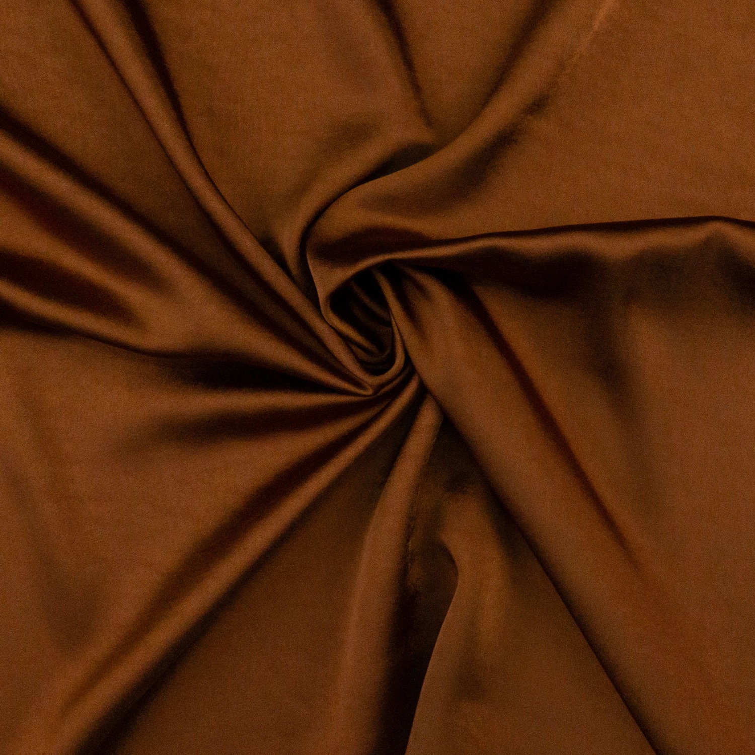 Satin, dunkelbraun, uni