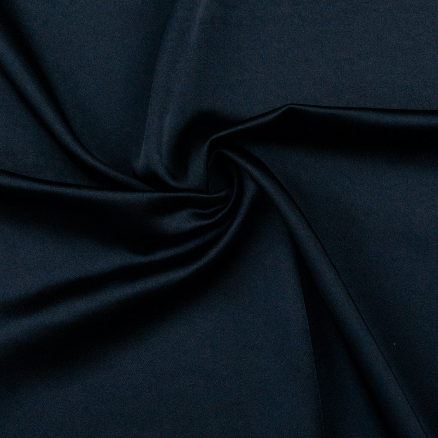Satin, dunkelblau, uni