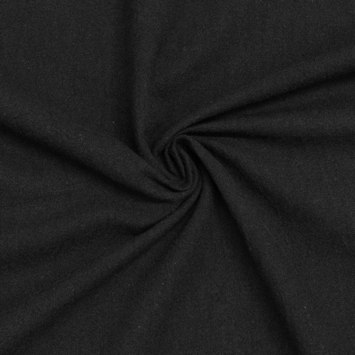 Baumwollstoff, Cretonne, schwarz, uni