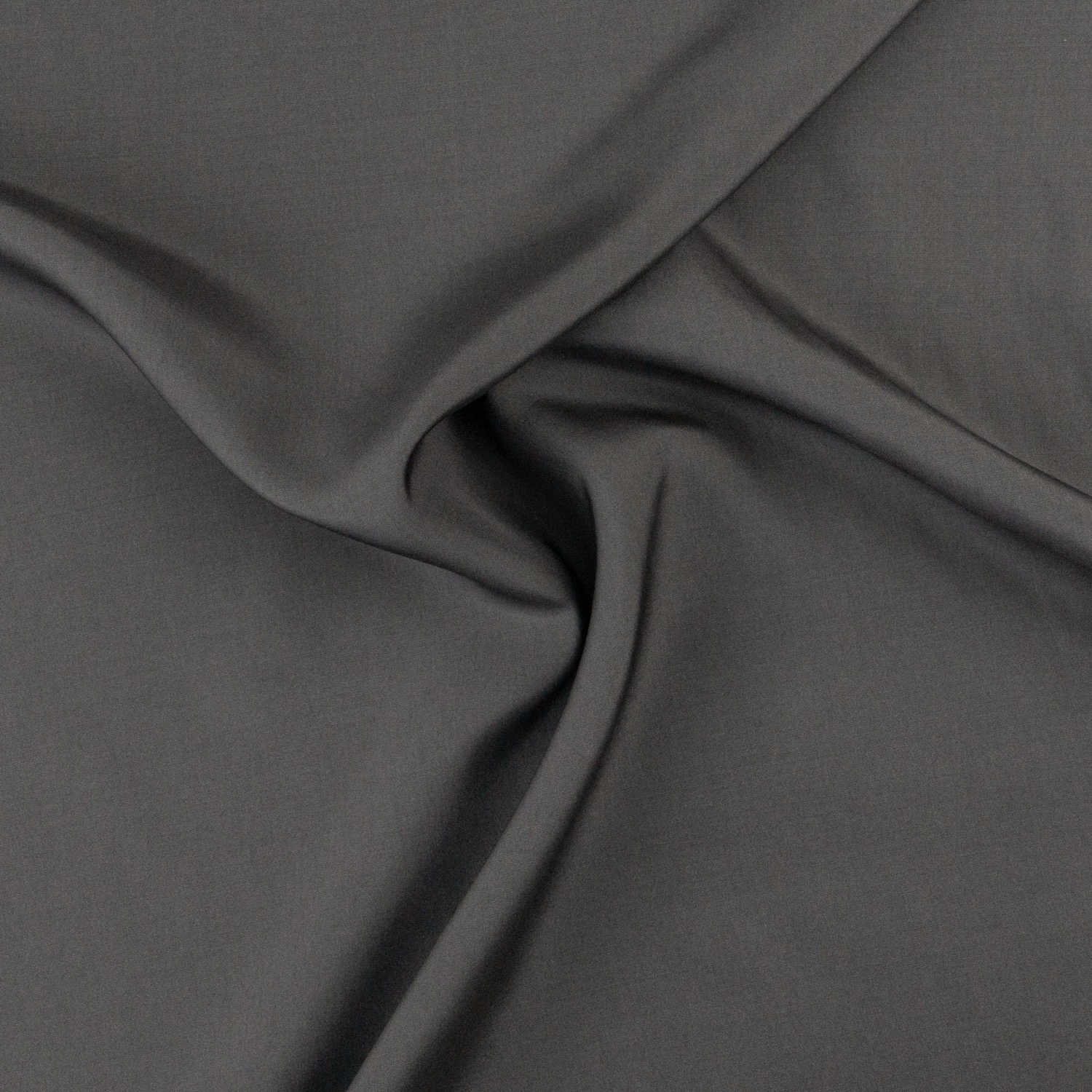 Seidenstoff, Taft, grau, uni