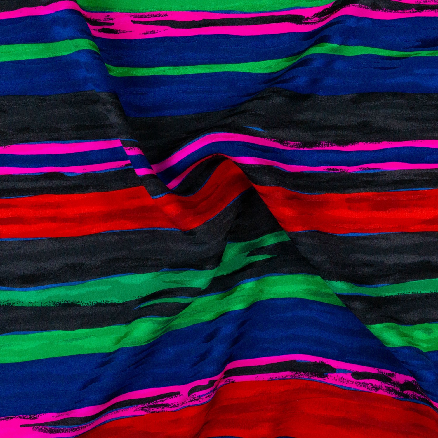 Seidenstoff, Jacquard, blautöne, grüntöne, pink, abstrakt gemustert