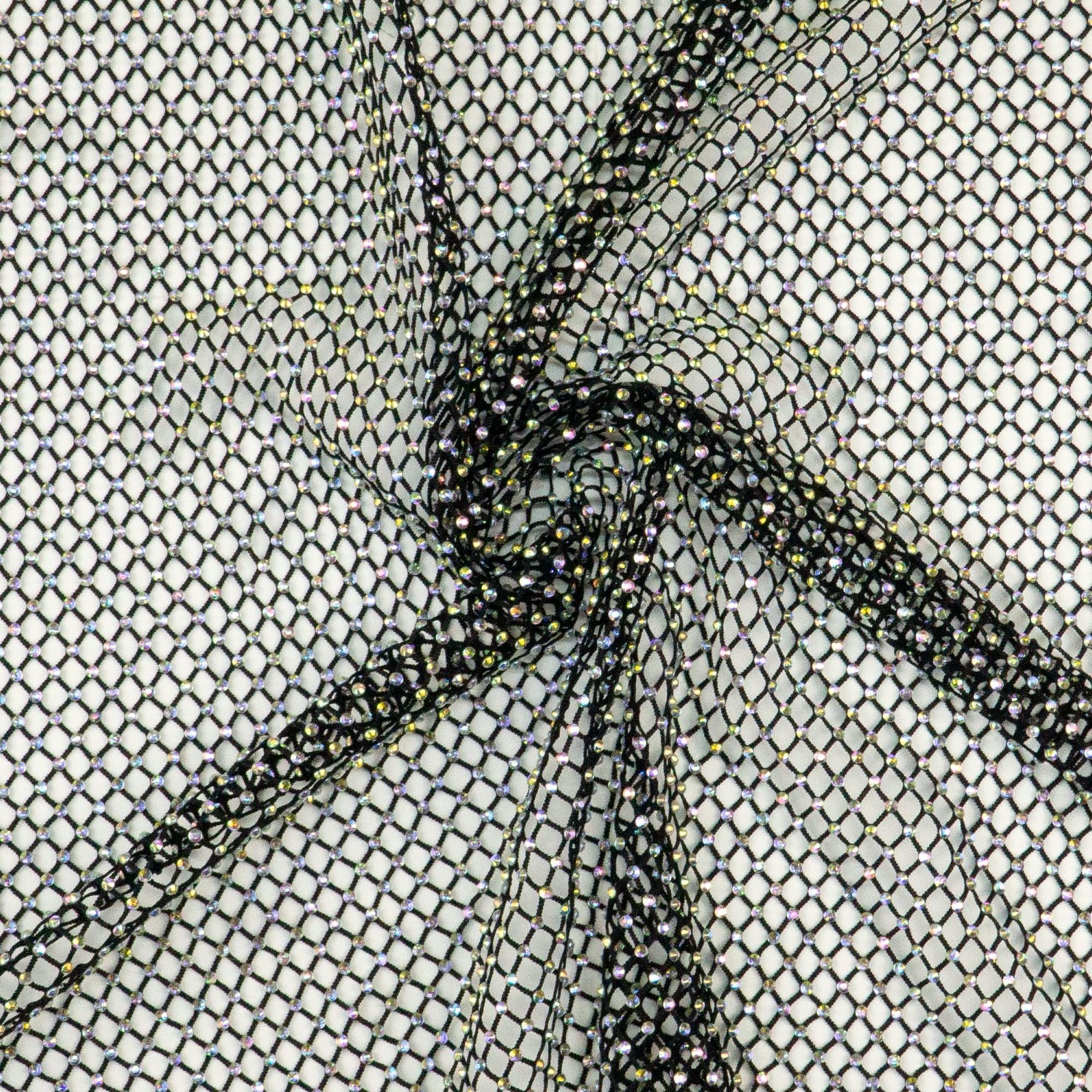 Mesh, schwarz, Glanzeffekt, Hologramm-Effekt