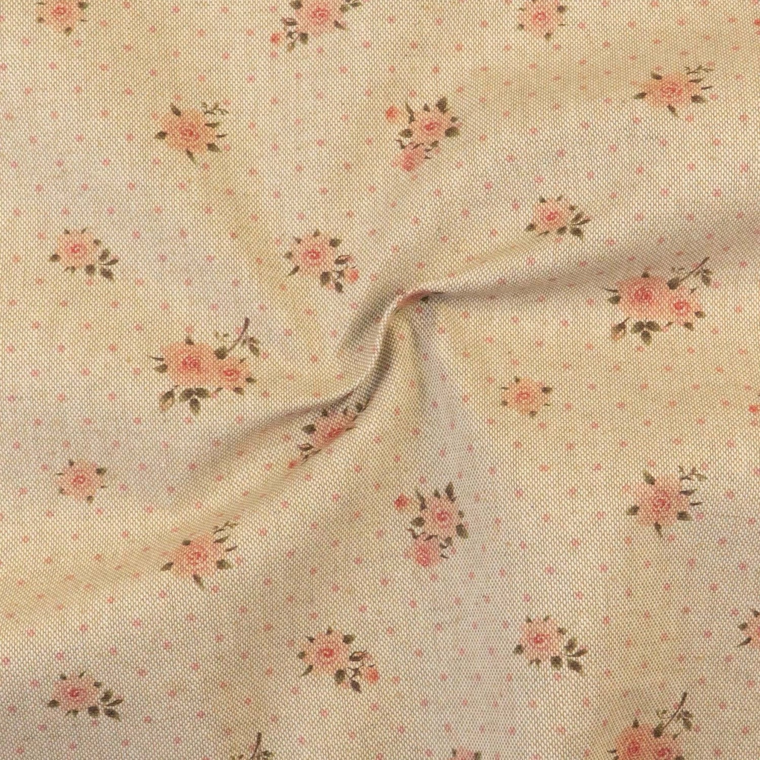 beigegrau, rosatöne, graugrün, floral gemustert