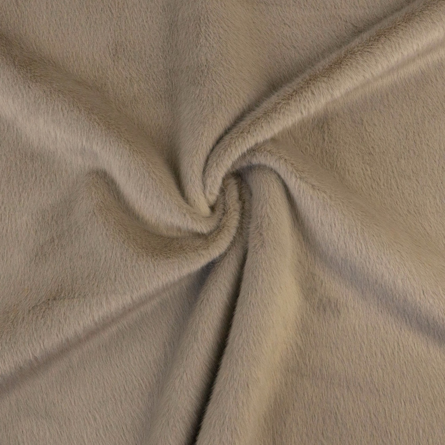 weiches Fellimitat, warmes grau, uni