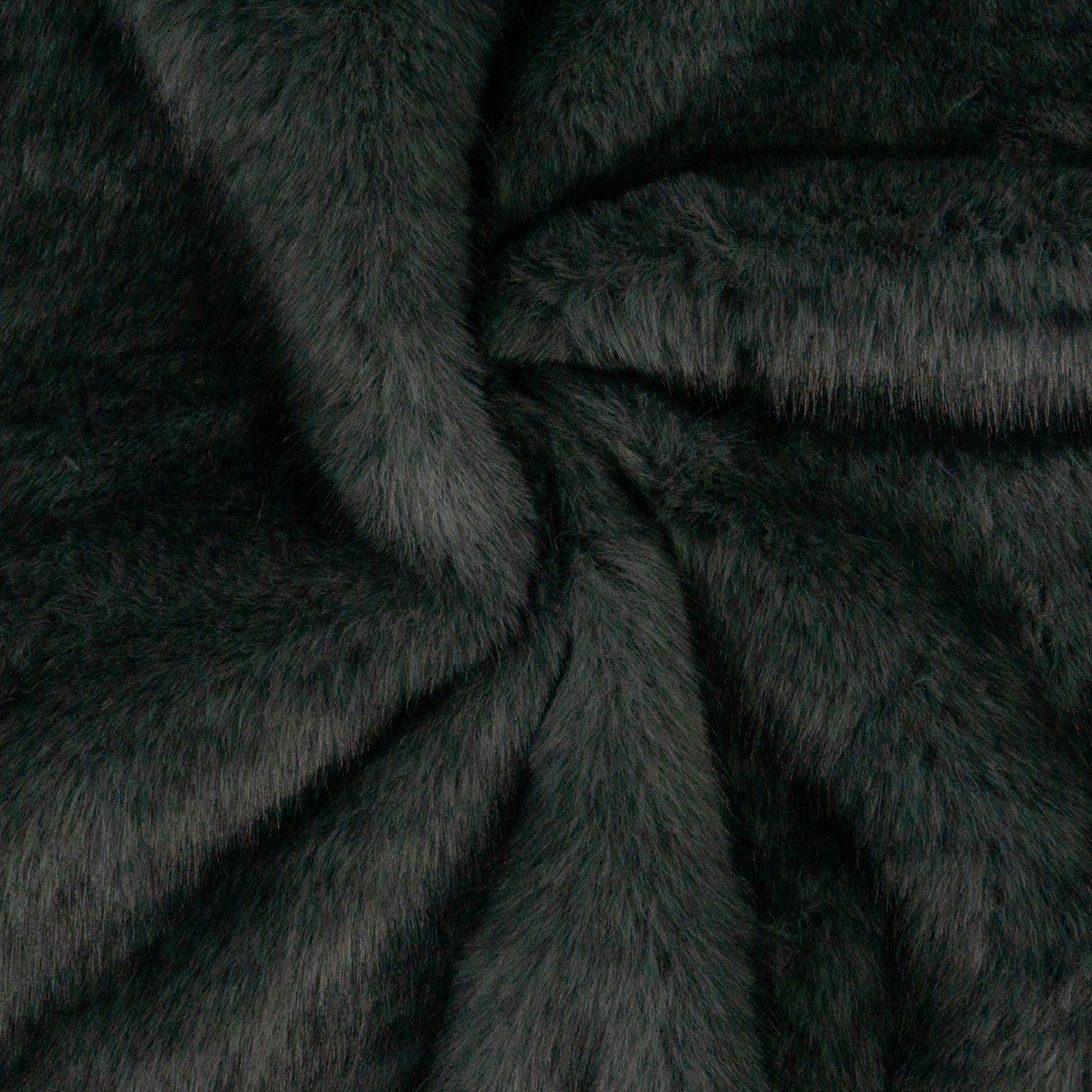 Weiches Fellimitat, dunkelgrau, uni