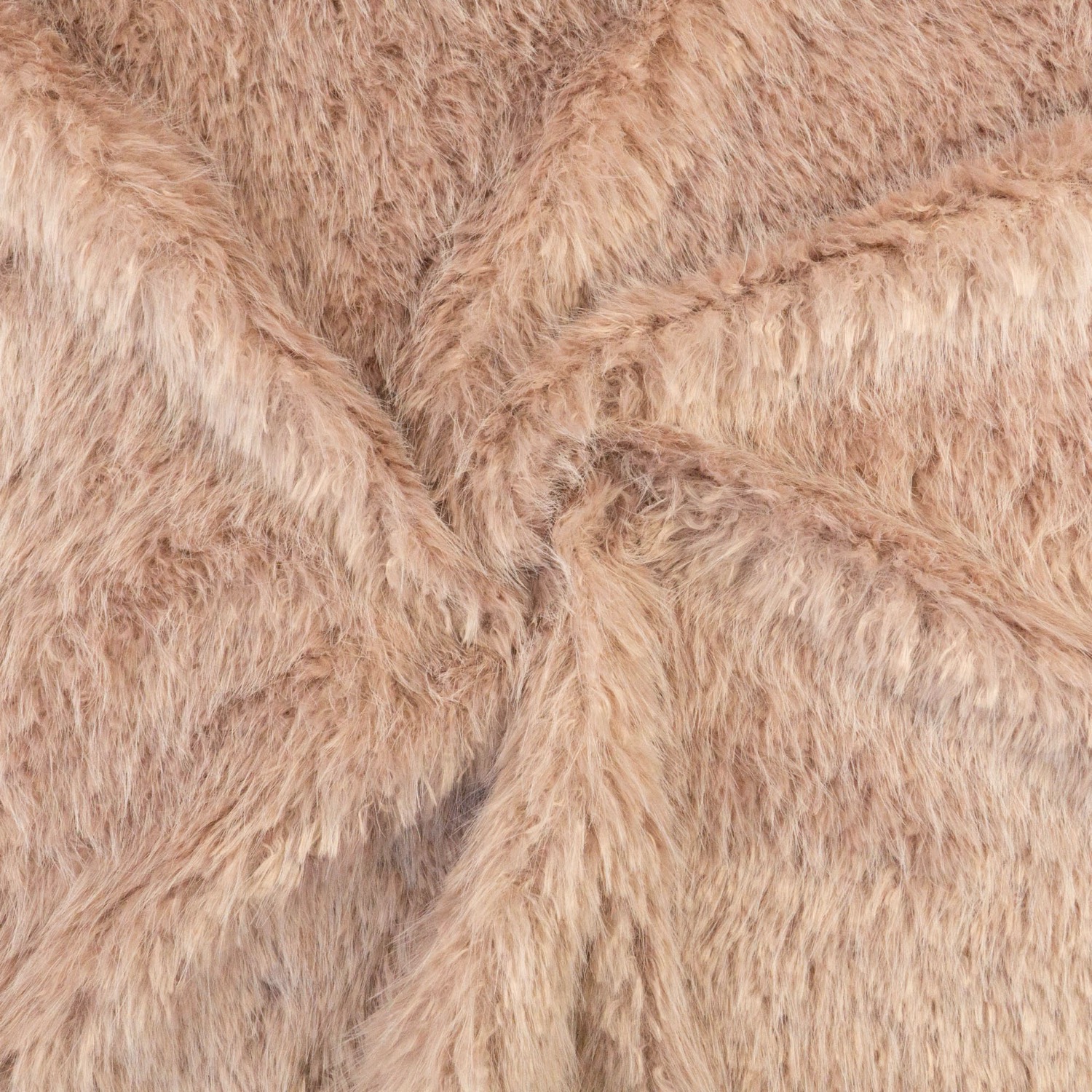 Weiches Fellimitat, rosé, uni