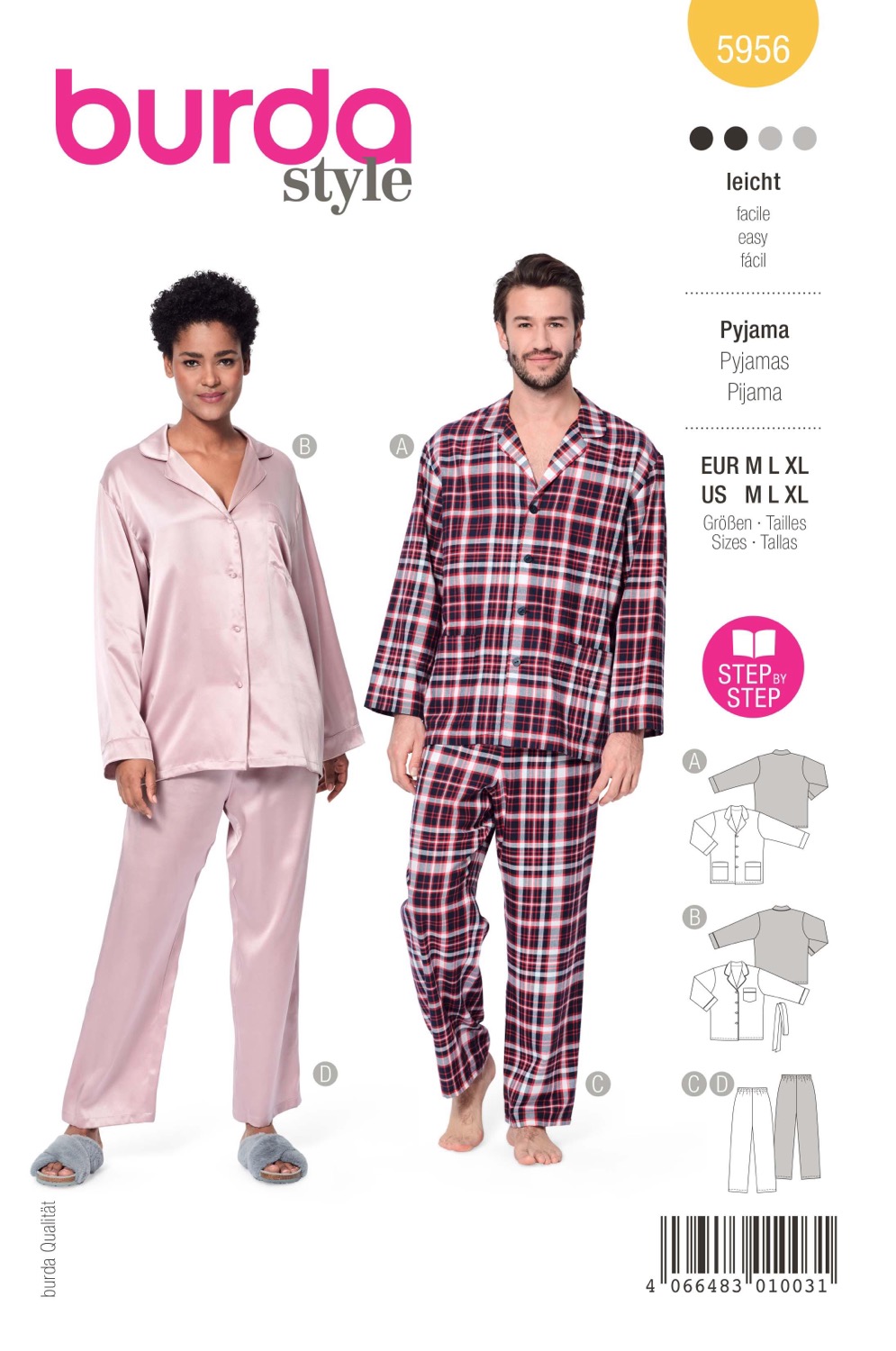 Schnittmuster Burda style, Homewear, Gelb