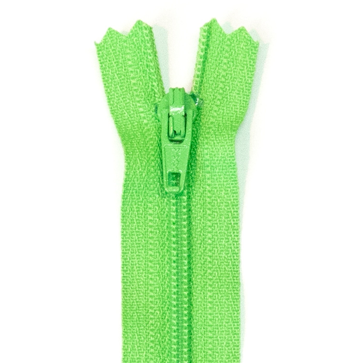 Reißverschluss nicht teilbar, Kunststoffspirale, Gelbgrün, 16 cm