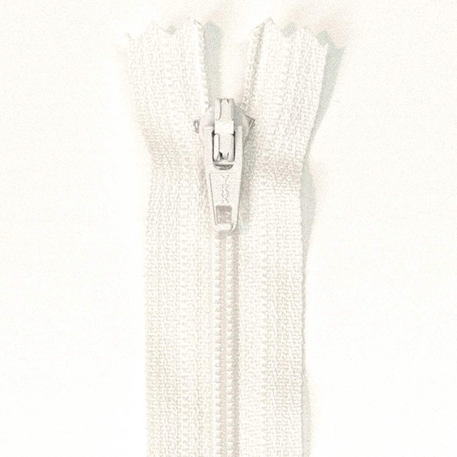 Reißverschluss nicht teilbar, Kunststoffspirale, Offwhite, 25 cm