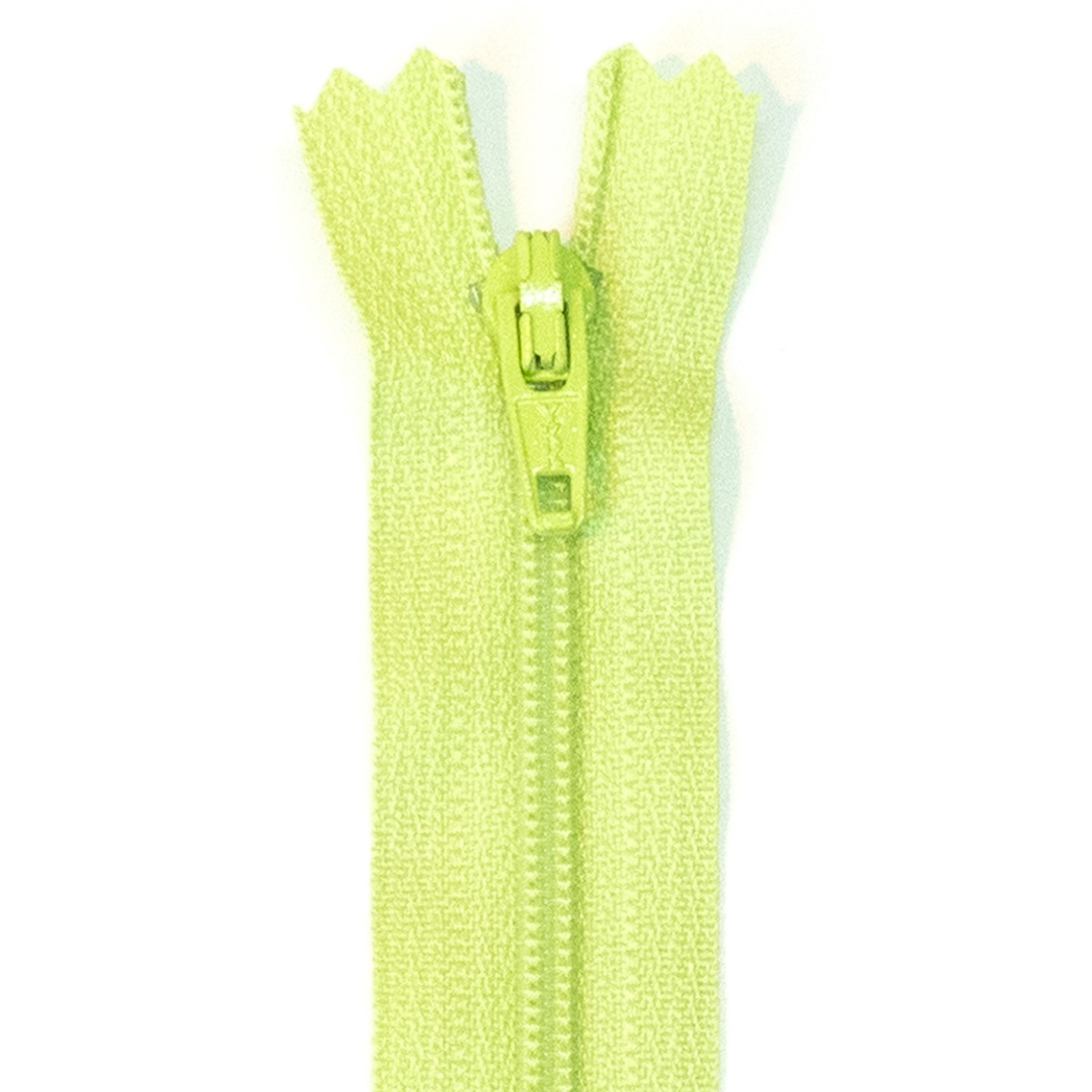 Reißverschluss nicht teilbar, Kunststoffspirale, Grün, 18 cm