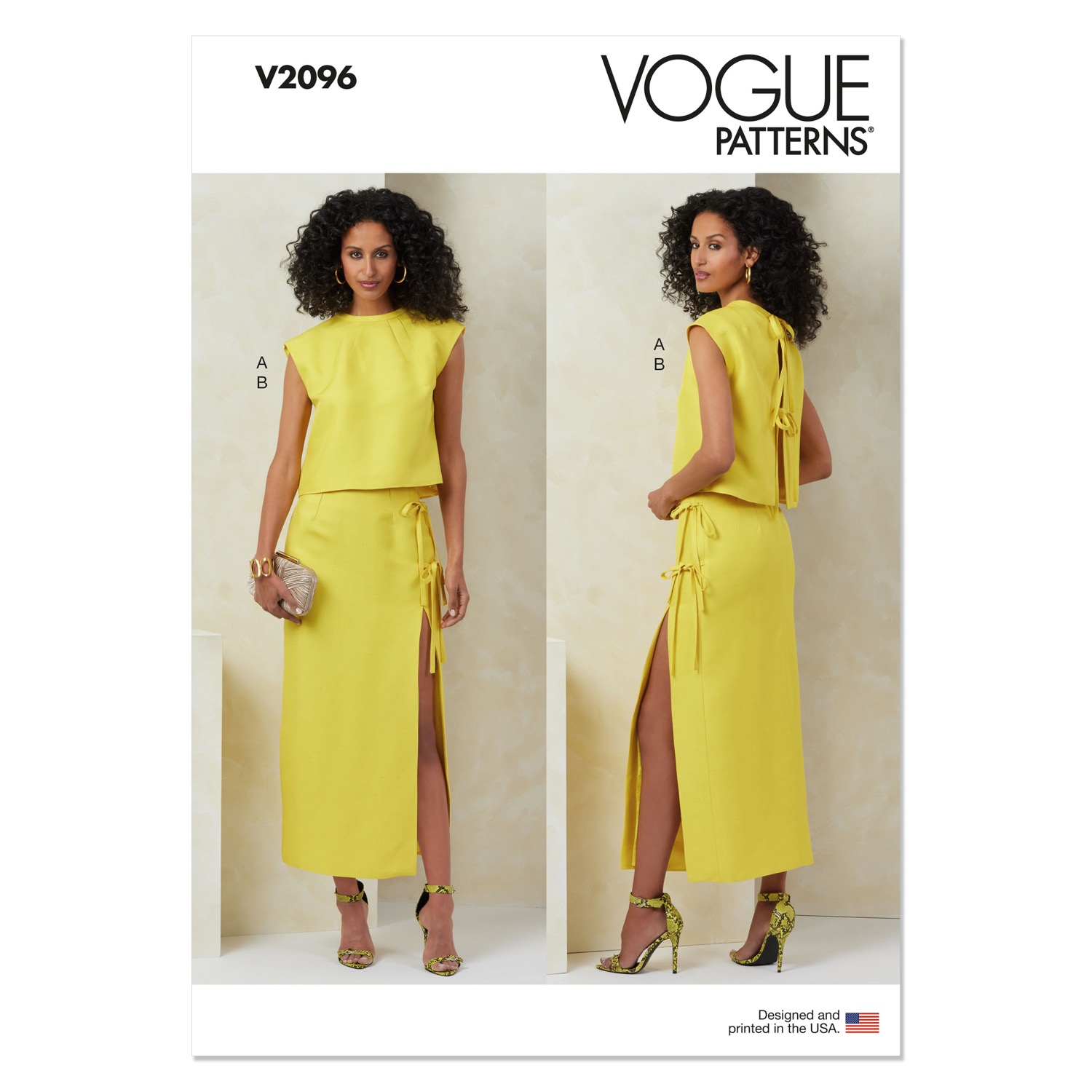 Einzelschnittmuster Vogue, Rock, Top, große Größen