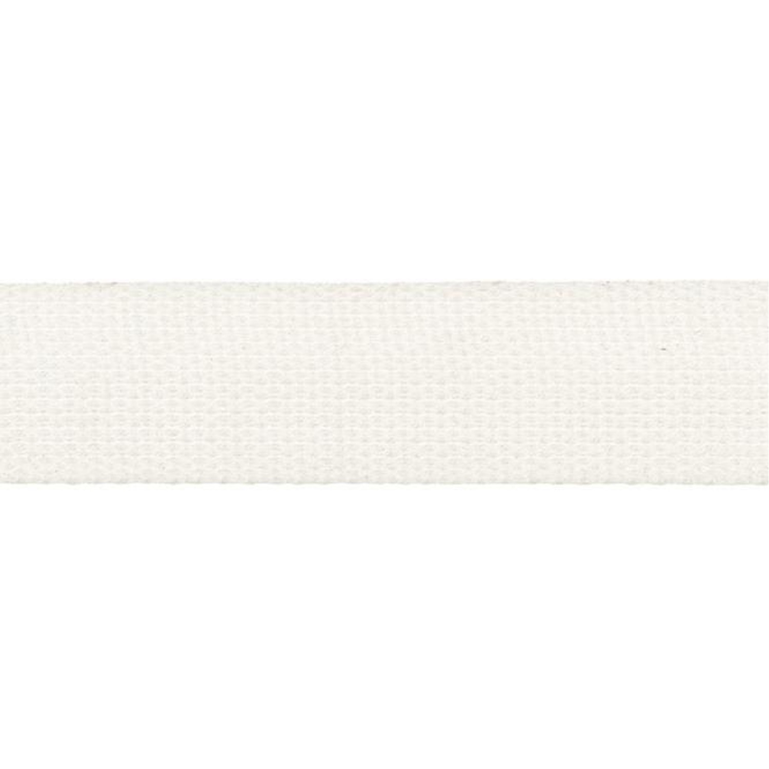Gurtband, gewebt, Meterware, 80% CO 12% CV 8%PES, weiß, 30 mm