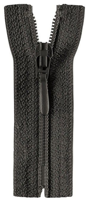 Reißverschluss nicht teilbar, Kunststoffspirale, anthrazit, 18 cm