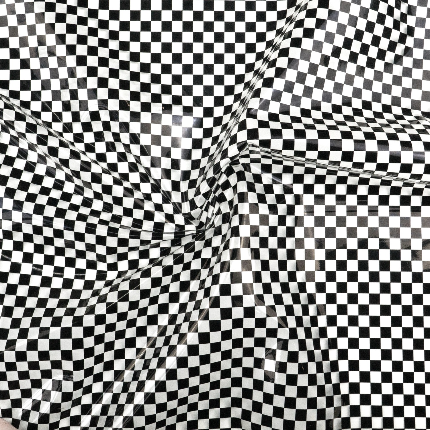 Folie, schwarz, grafisch gemustert