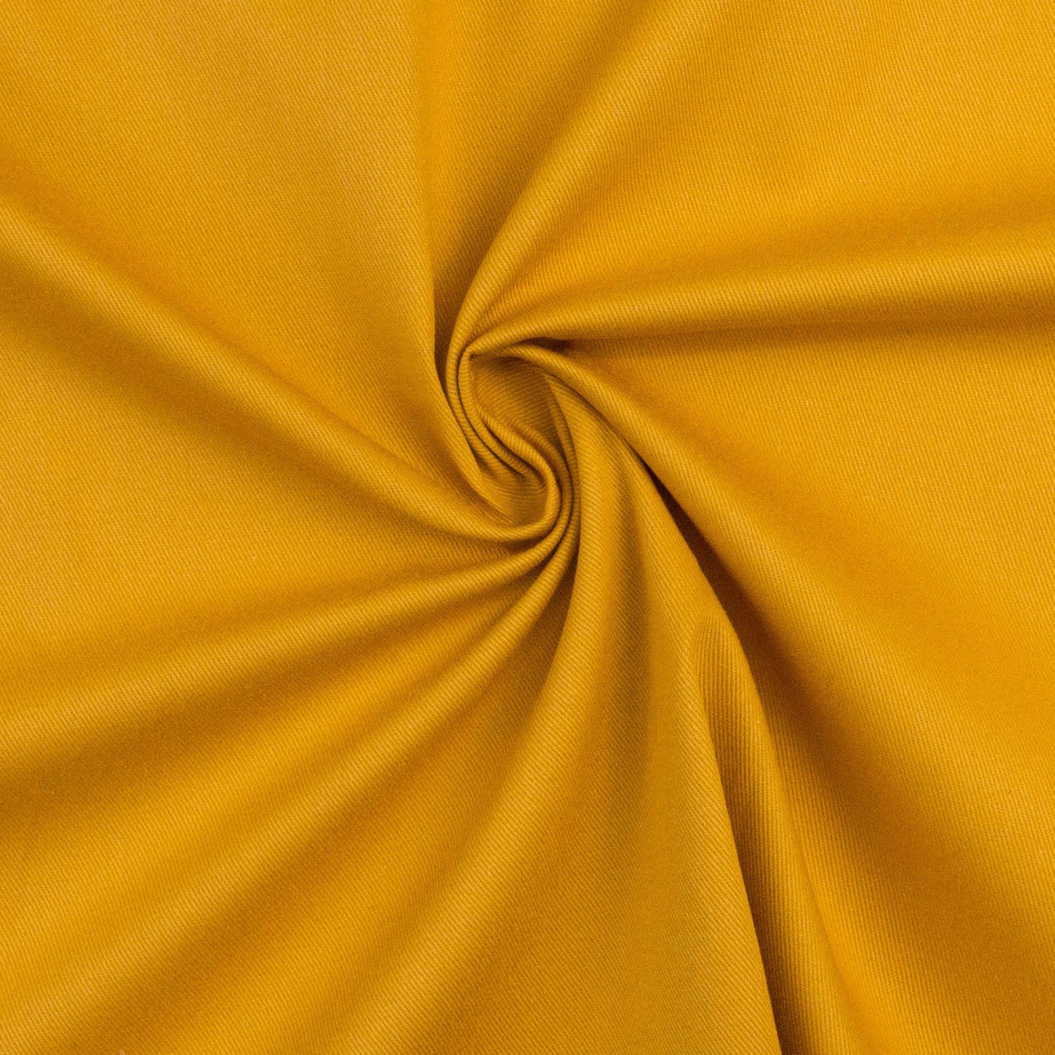 Baumwollstoff, Köper, curry, uni