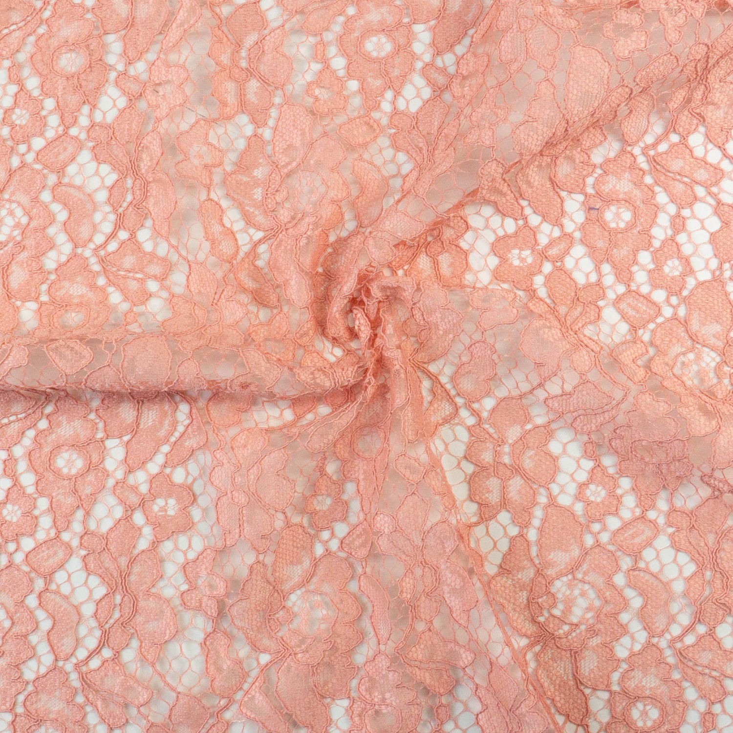 Spitzenstoff, rosa, floral gemustert