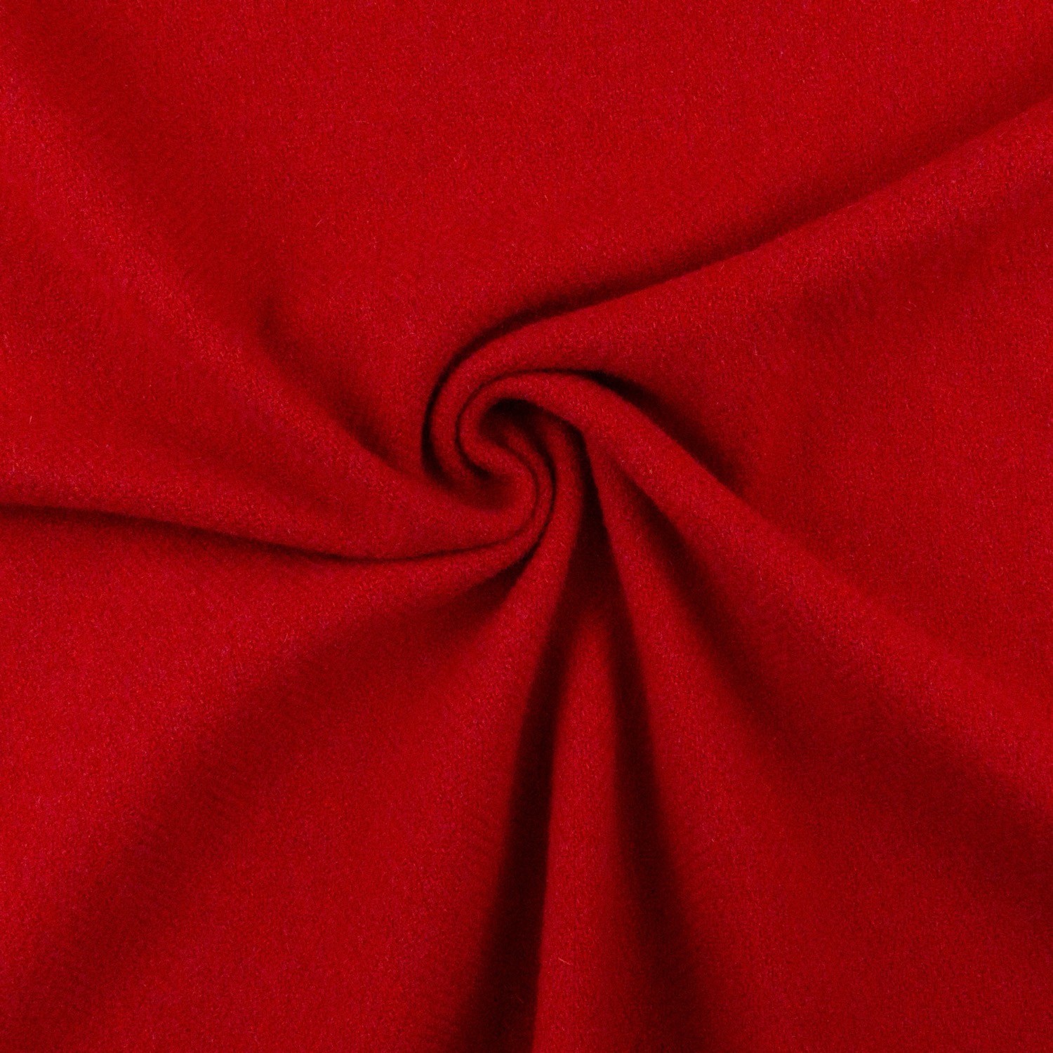 Wollstoff, Streichgarn, rot, uni, Fischgrat