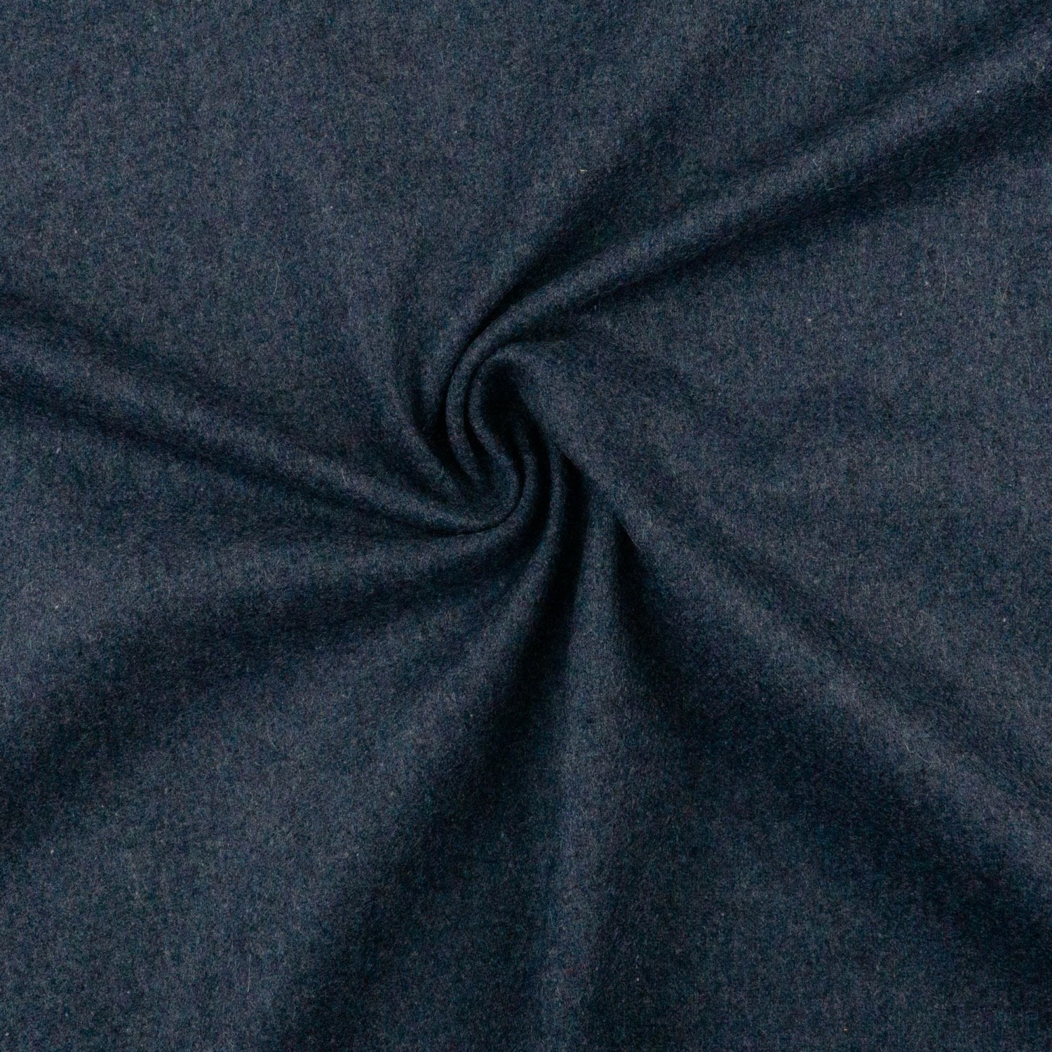 Wollstoff, Streichgarn, dunkelblau, meliert