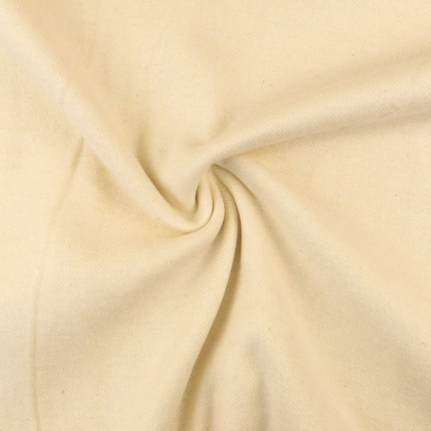 Baumwollstoff, Molton, creme, uni