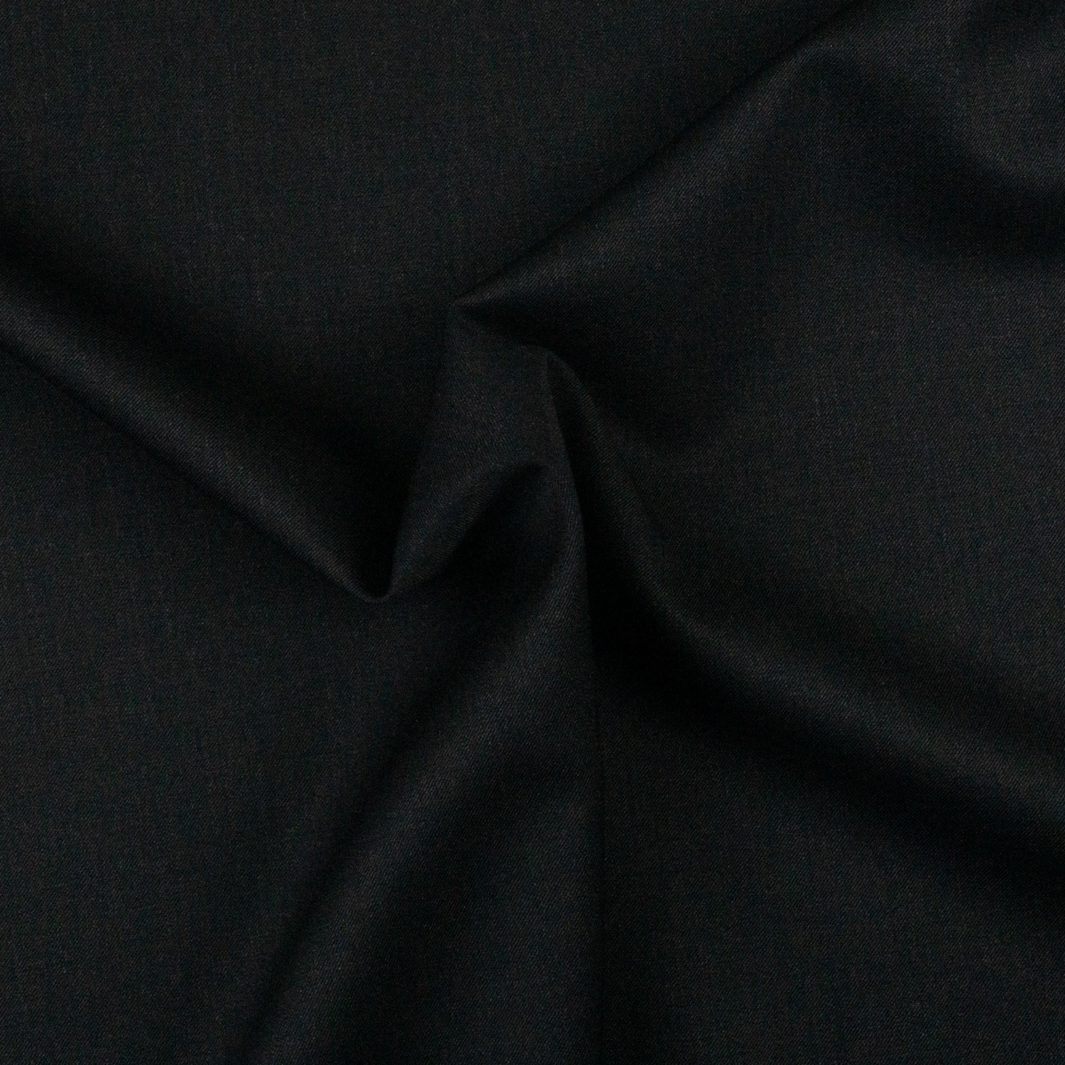 Wollstoff, Twill, anthrazit, meliert