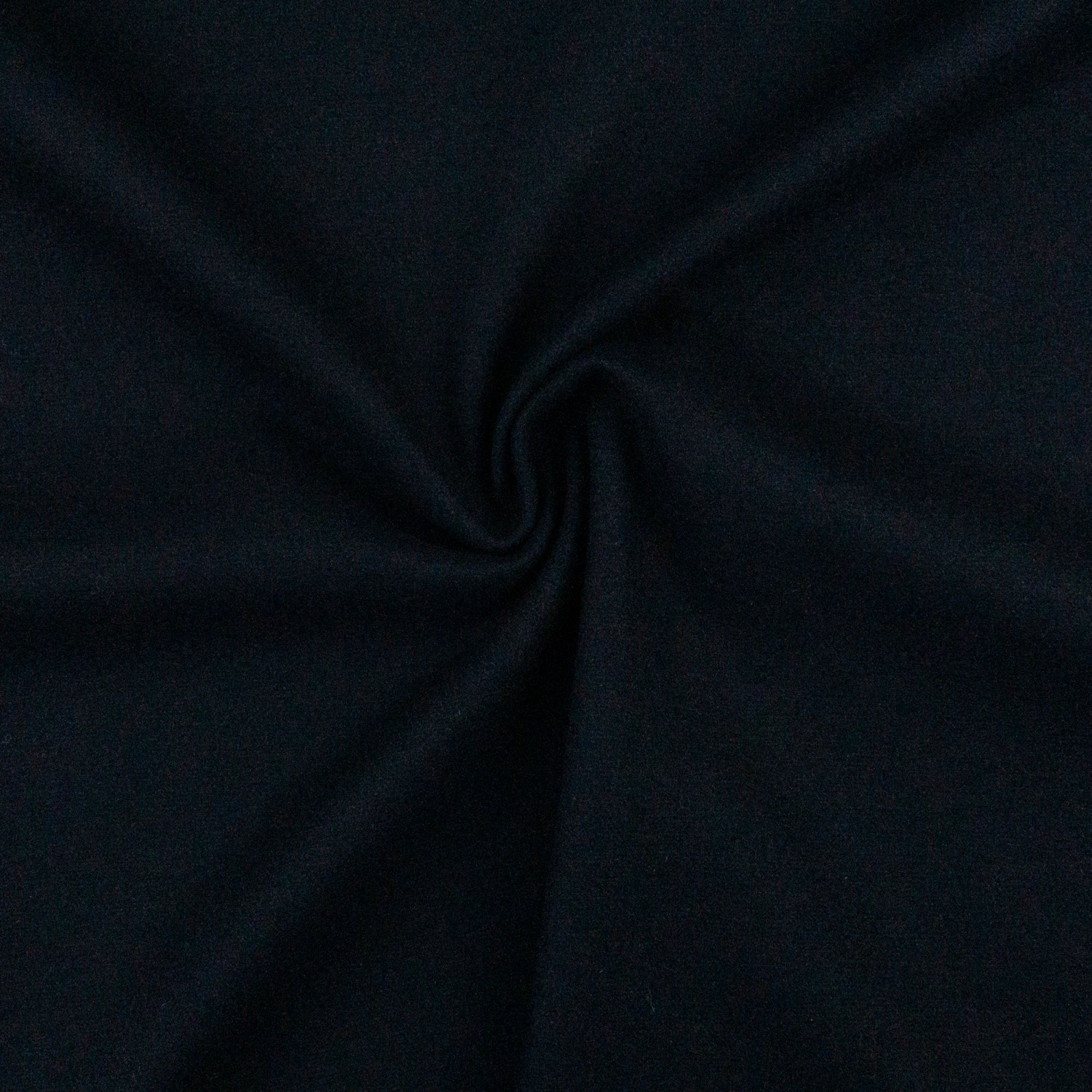 Wollstoff, Streichgarn, schwarzblau, uni