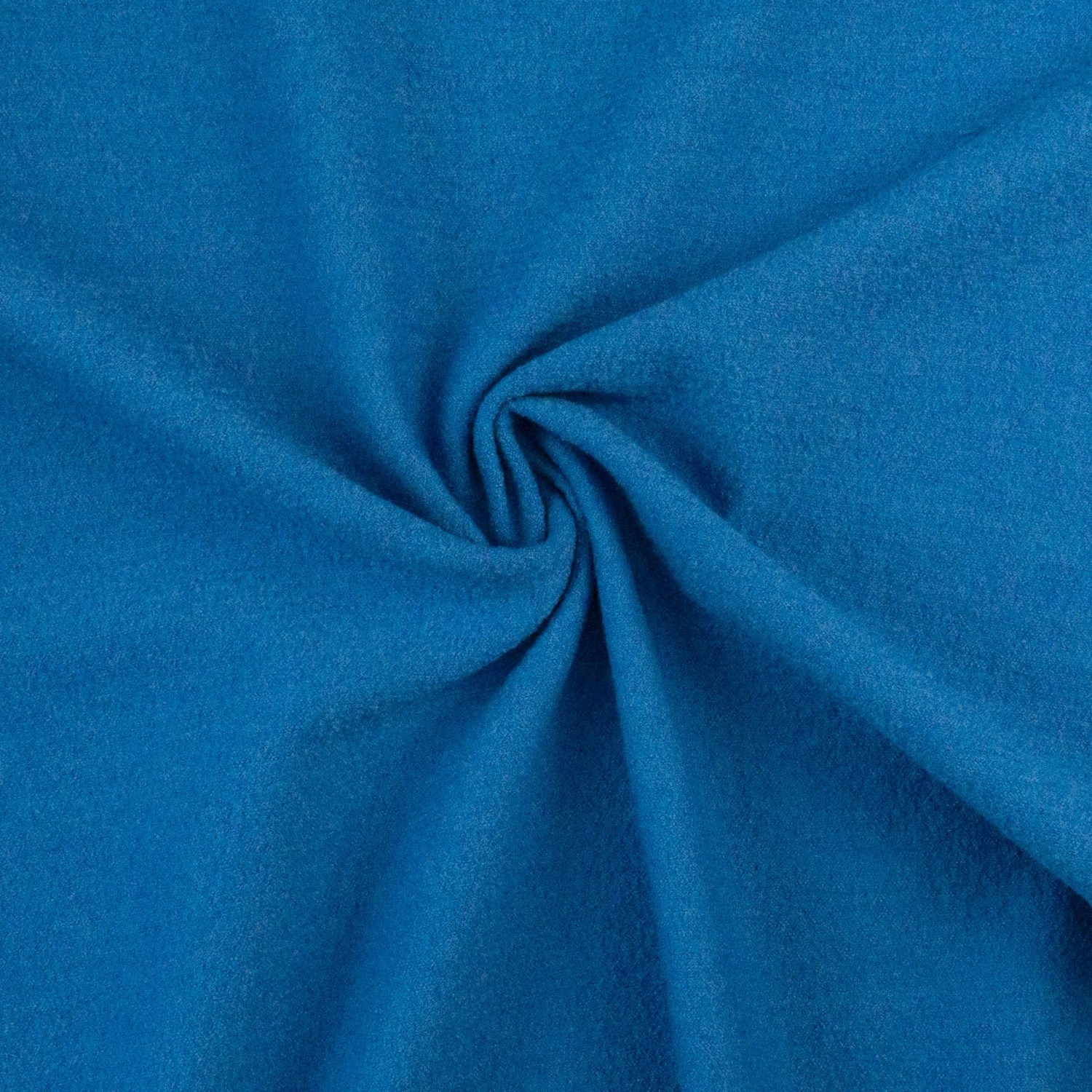 Weicher Wollstoff, Feinstrick, mittelblau, uni