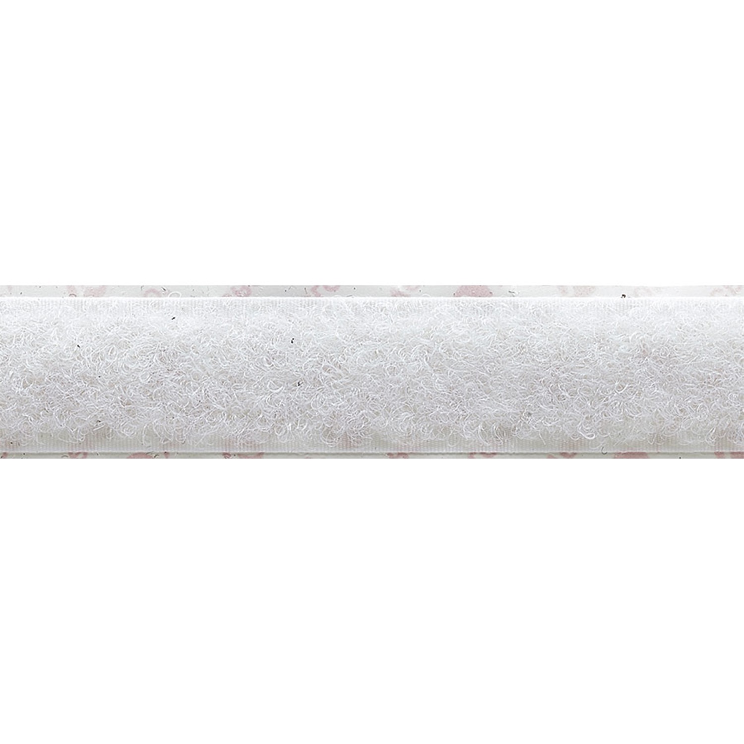 Klettband Flauschband, Meterware, selbstklebend, weiß, 20 mm