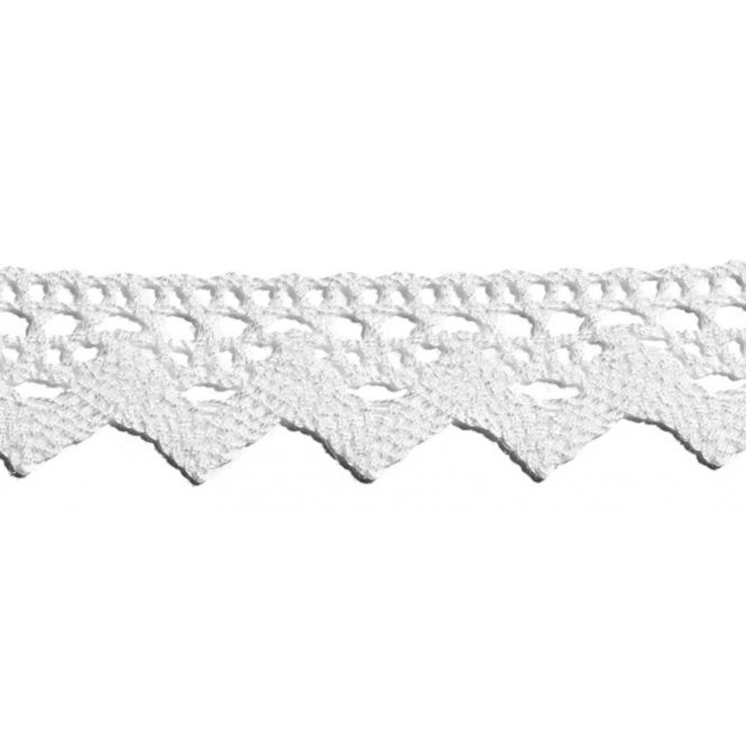 Borten, zum Annähen, 100% CO, Weiß, 30 mm