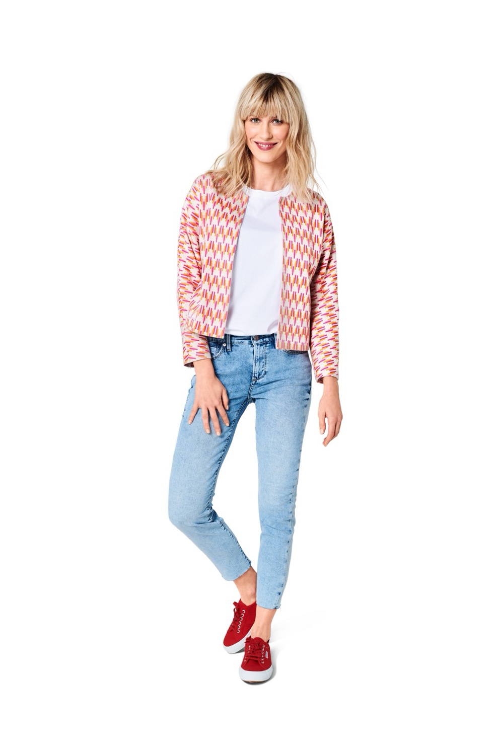 Schnittmuster Burda easy, Jacke, Rot – Bild 4