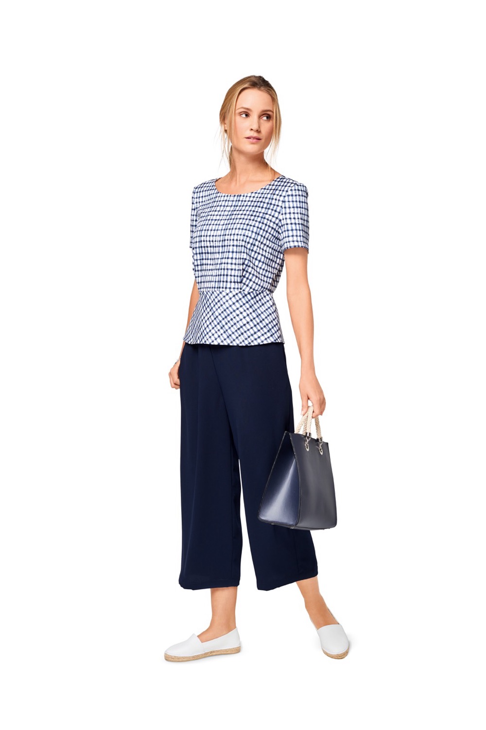 Schnittmuster Burda style, Jumpsuit, Top, Hose, Gelb – Bild 4