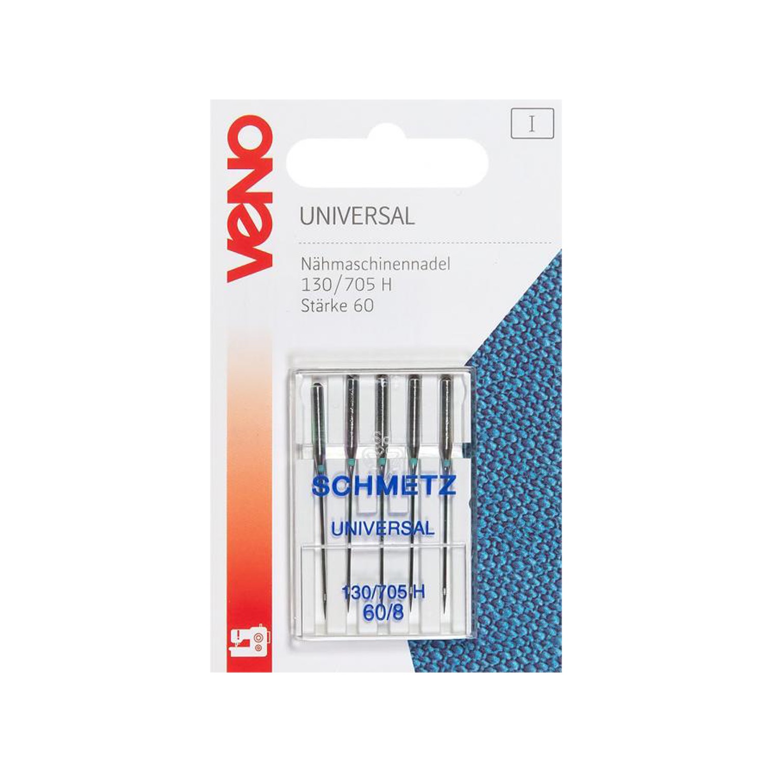 Nähmaschinennadeln, Universal, Metall, Silber, 60/8