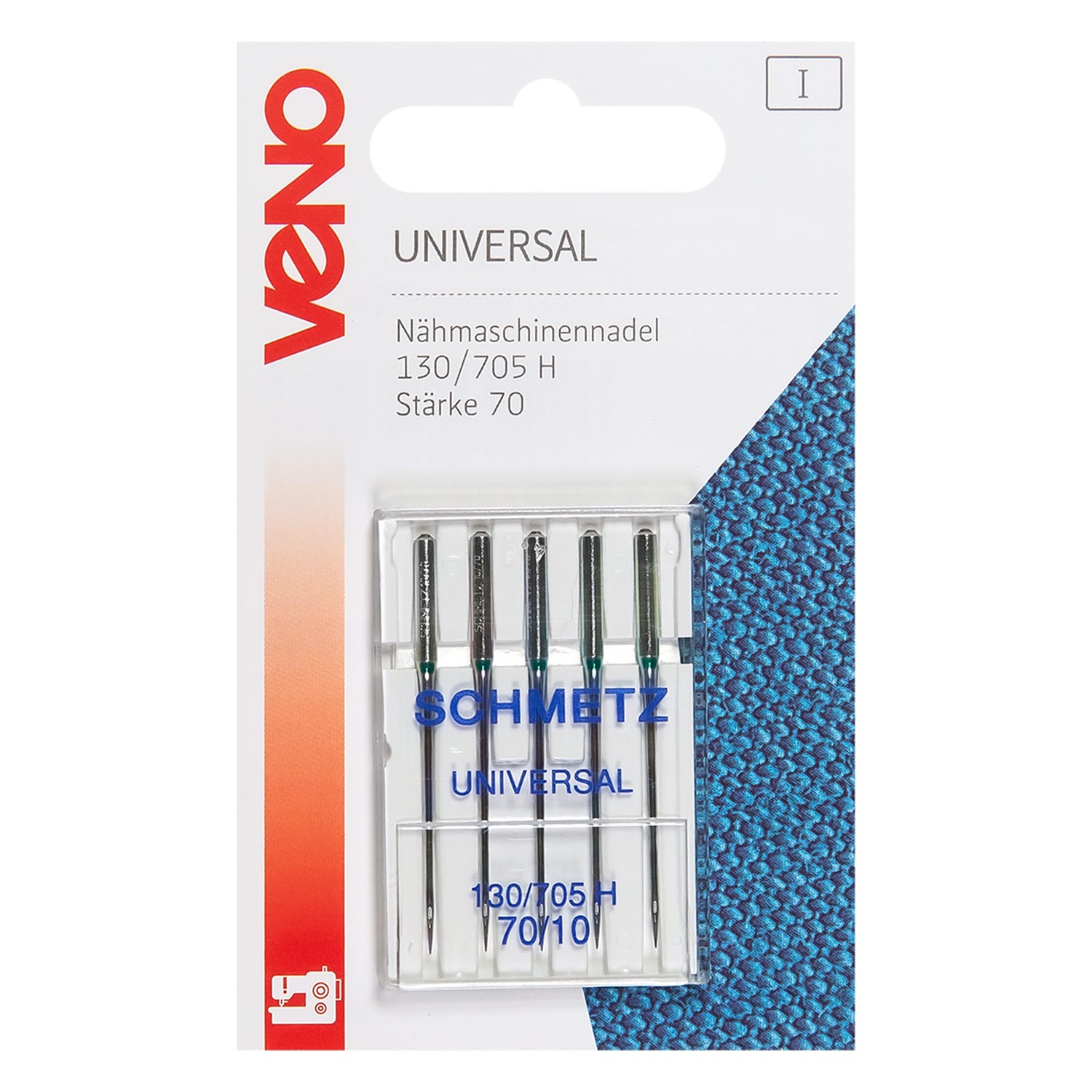 Nähmaschinennadeln, Universal, Metall, Silber, 70/10