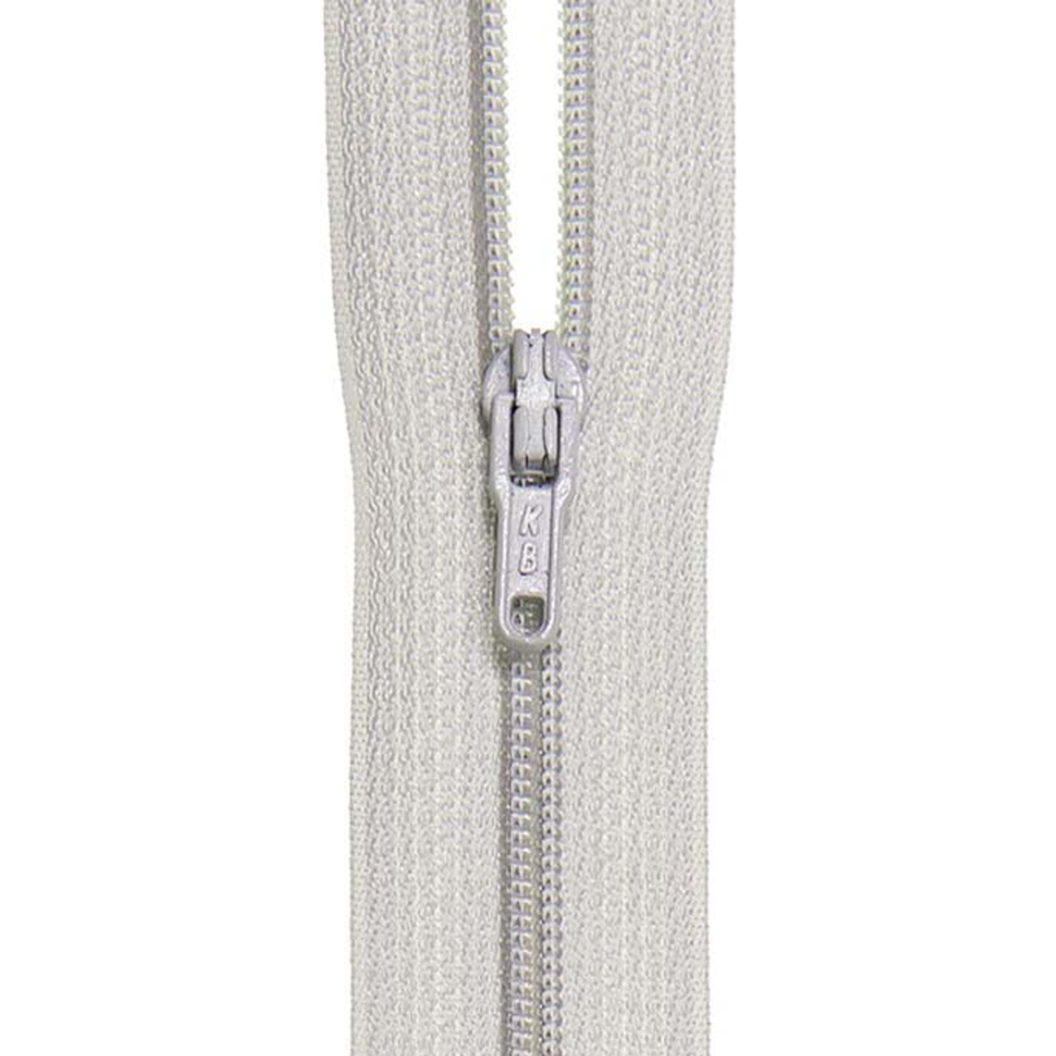 Reißverschluss Meterware, Kunststoffspirale, nicht teilbar, Grau, 22 mm