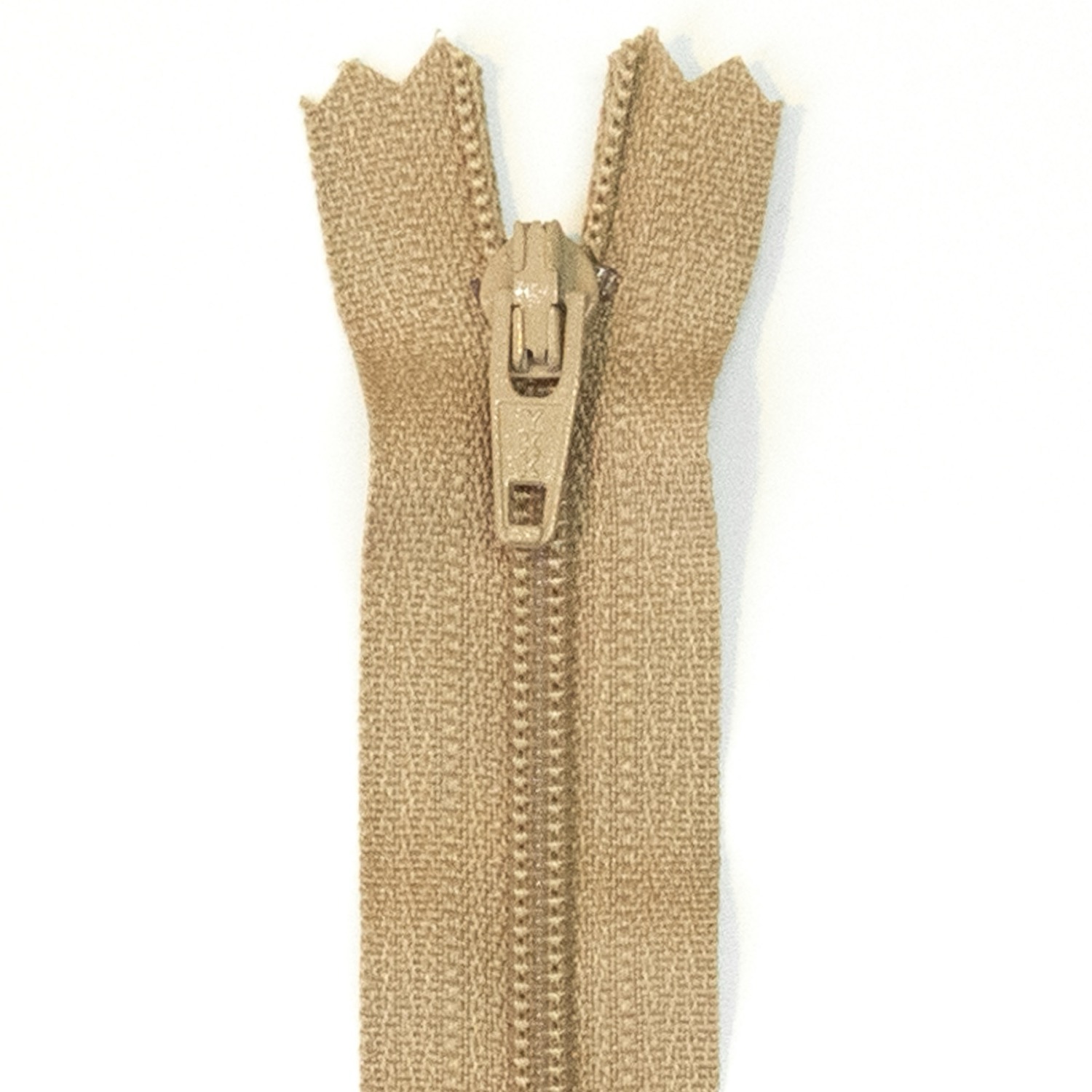 Reißverschluss nicht teilbar, Kunststoffspirale, Camel, 25 cm